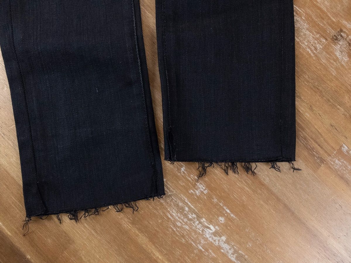 Saint Laurent Paris SAINT LAURENT D05 skinny fit raw hem black jeans 26 Small q Size 26" / US 2 / IT 38 - 6 Thumbnail