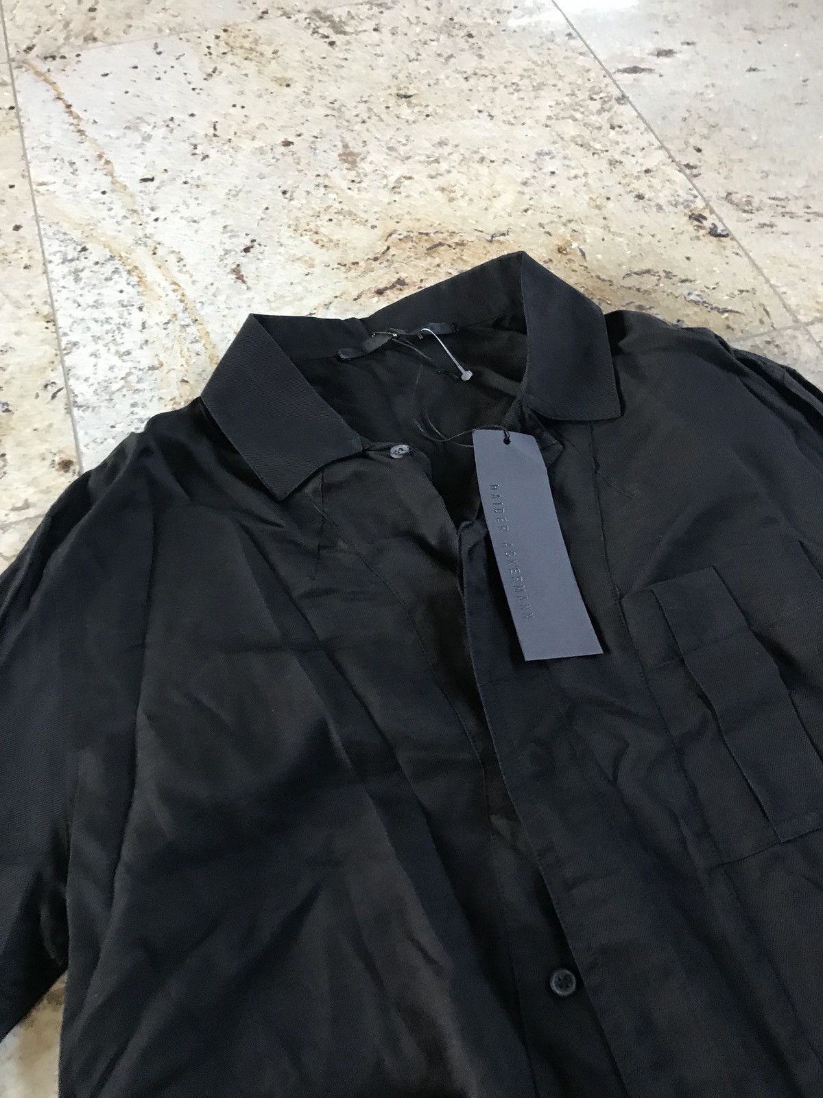 Haider Ackermann Saglia Washed Black Button Up Size US M / EU 48-50 / 2 - 9 Thumbnail
