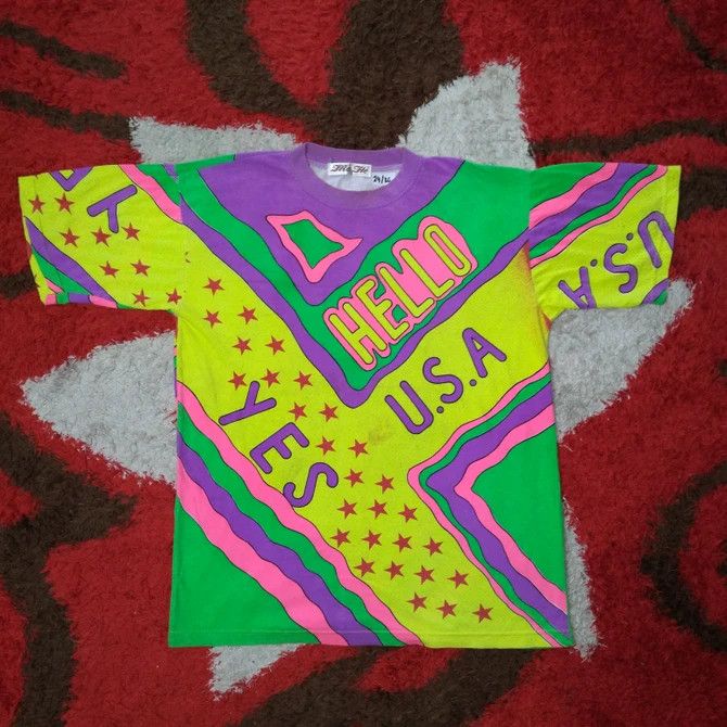 Art Comes First RARE Art Work Graphics Hello USA Inspired Like Kozmik Tee Size US XL / EU 56 / 4 - 1 Thumbnail