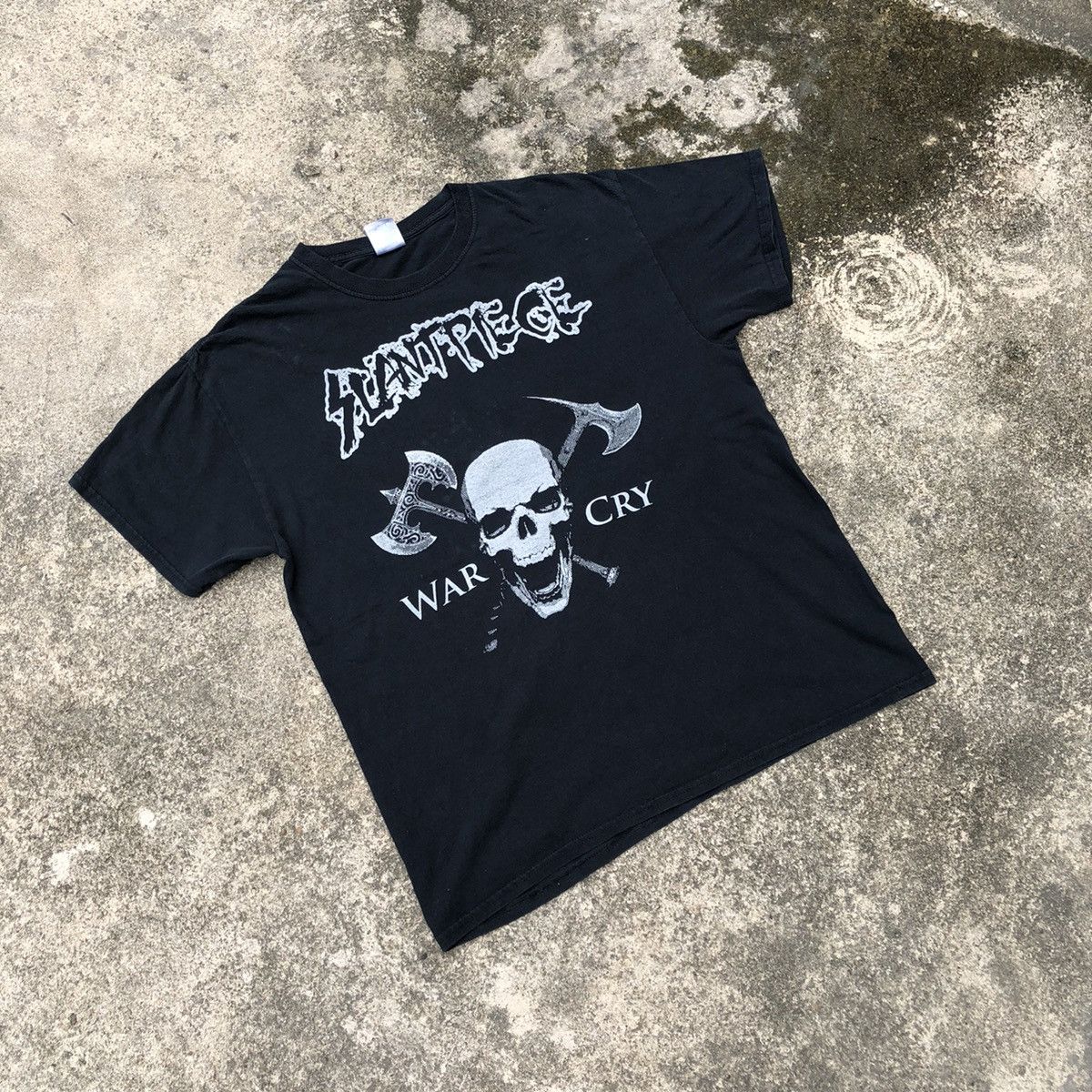 Band Tees × Vintage Vintage Slant Piece War Cry Promo Metal Band Tee Size US L / EU 52-54 / 3 - 1 Thumbnail
