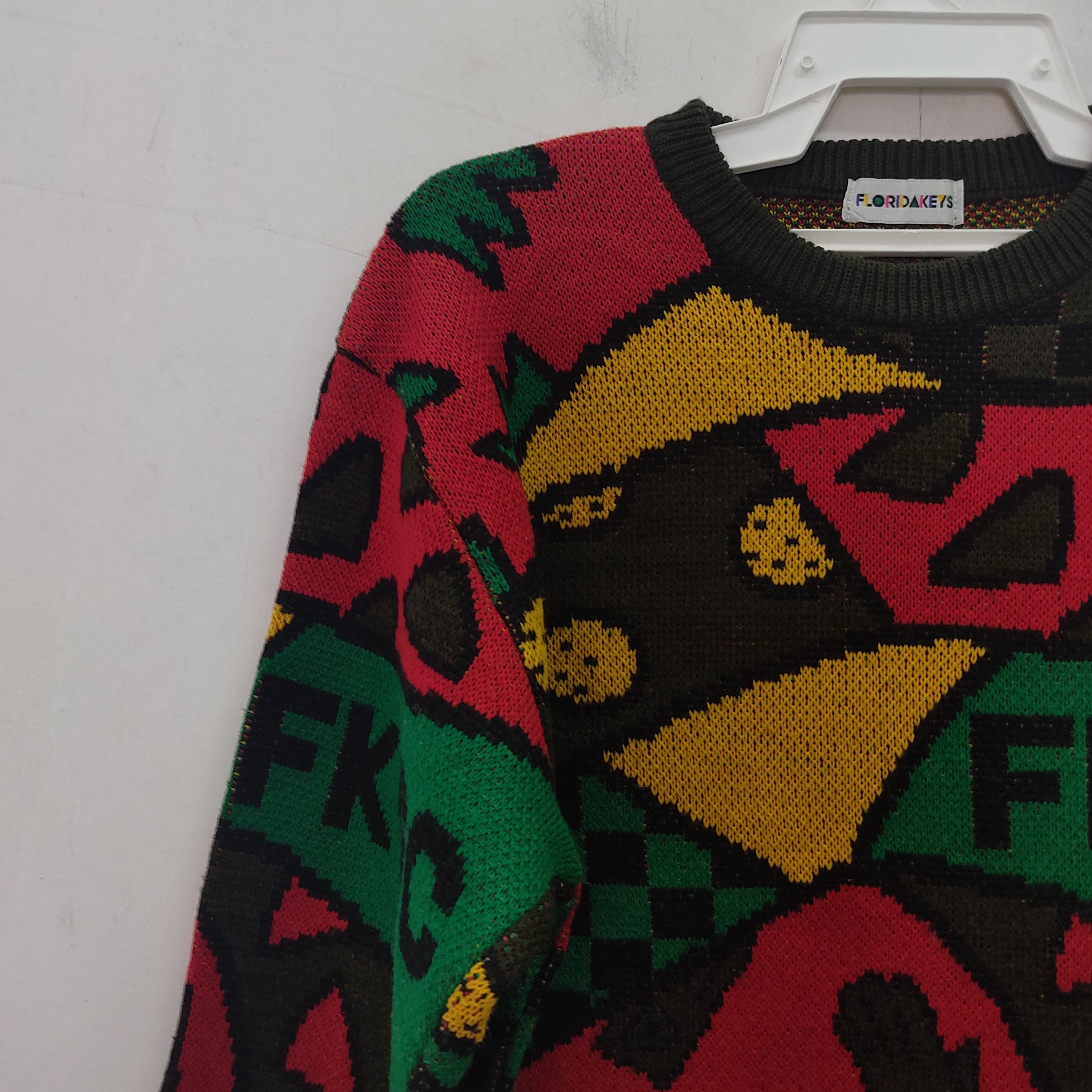Rainbow Florida Key FKGC Colourful Knitwear Jumper Size M / US 6-8 / IT 42-44 - 4 Thumbnail