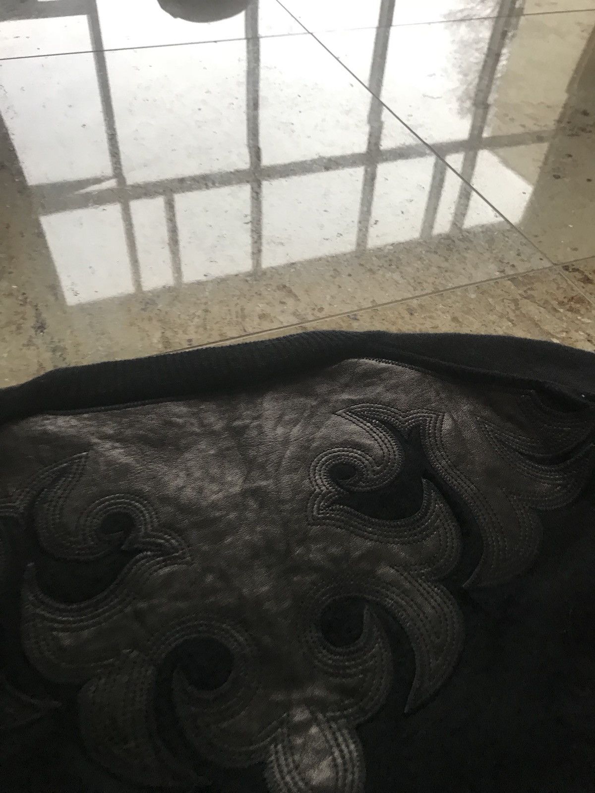 Haider Ackermann Invidia Black + Klee Black Leather Cashmere Blend Knit Size US M / EU 48-50 / 2 - 3 Thumbnail