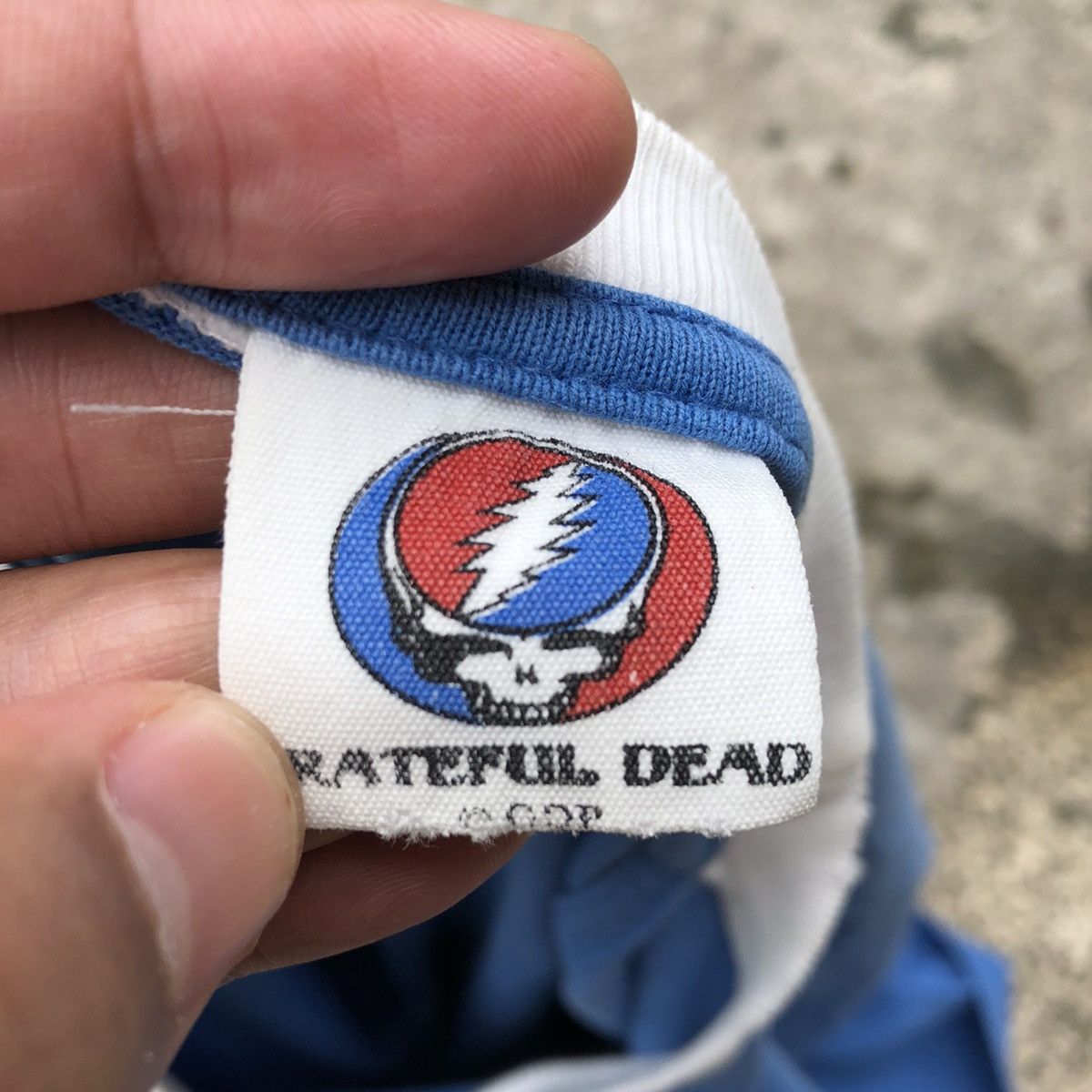 Band Tees × Grateful Dead × Vintage 🔥Distress🔥00s Grateful Dead OG Logo Double Print Ringer Tee Size US M / EU 48-50 / 2 - 12 Thumbnail