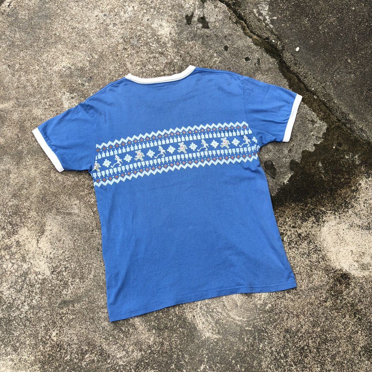 Band Tees × Grateful Dead × Vintage 🔥Distress🔥00s Grateful Dead OG Logo Double Print Ringer Tee Size US M / EU 48-50 / 2 - 5 Thumbnail