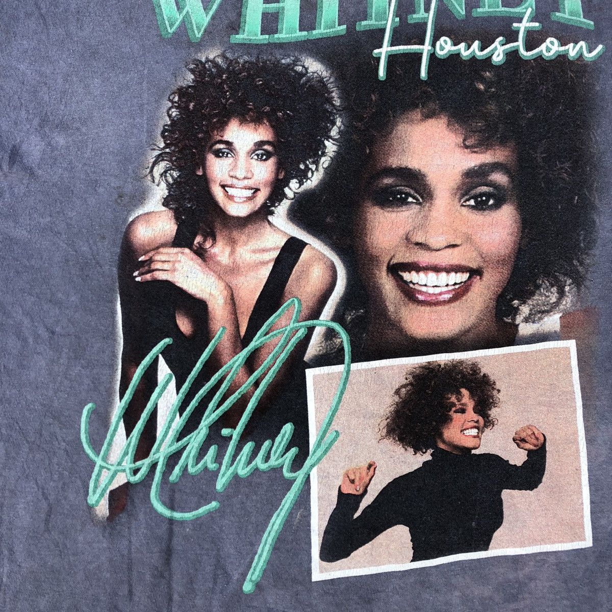 Band Tees × Rap Tees 🔥Thrash🔥Icon🔥Whitney Houston Big Image Promo Raptees Design Size US L / EU 52-54 / 3 - 5 Thumbnail