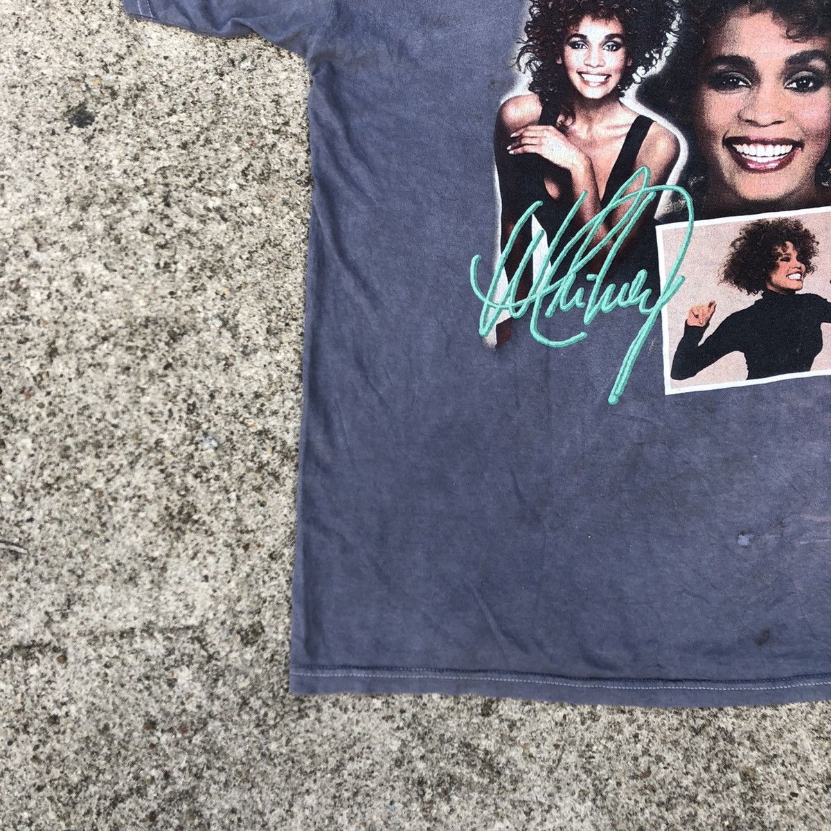 Band Tees × Rap Tees 🔥Thrash🔥Icon🔥Whitney Houston Big Image Promo Raptees Design Size US L / EU 52-54 / 3 - 13 Thumbnail