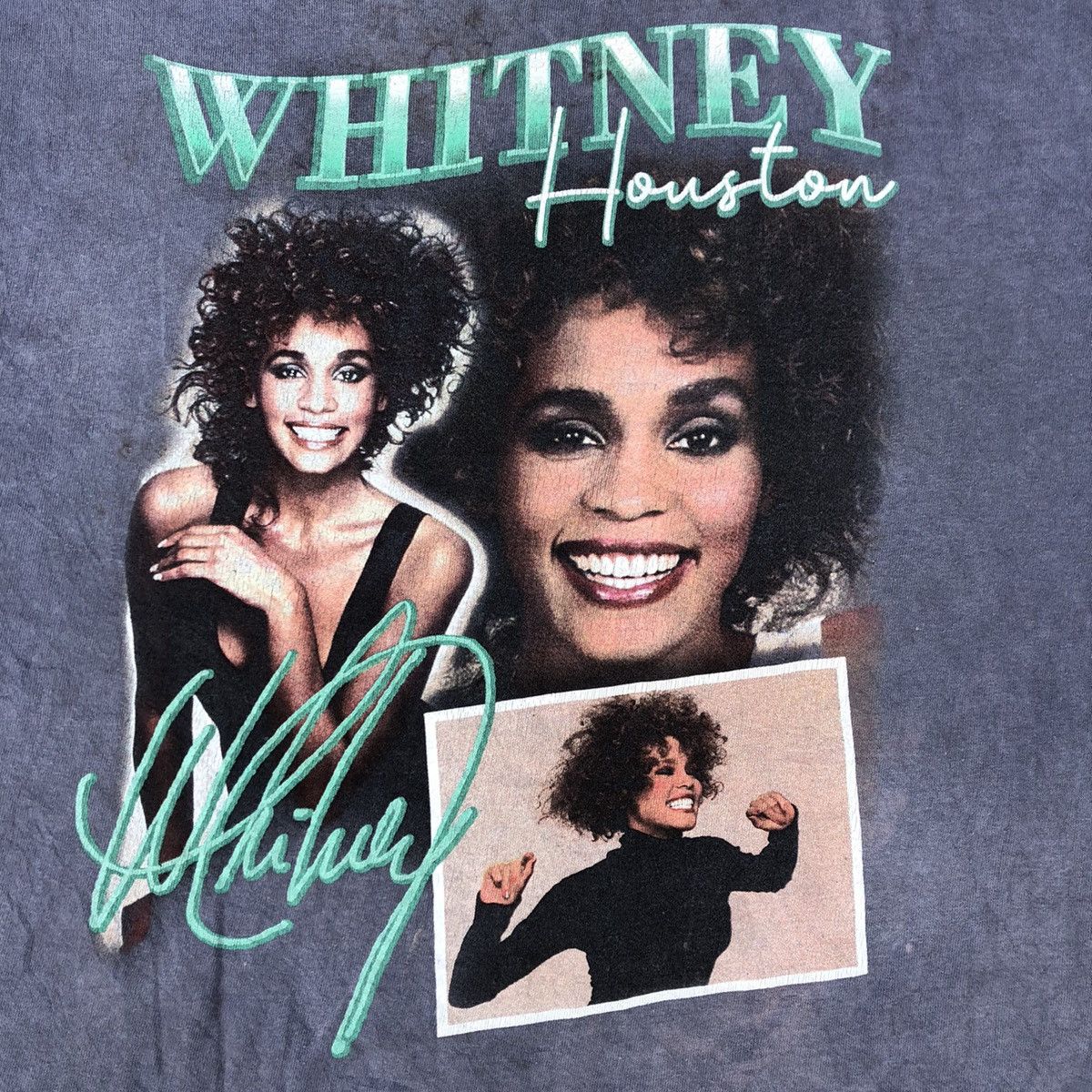 Band Tees × Rap Tees 🔥Thrash🔥Icon🔥Whitney Houston Big Image Promo Raptees Design Size US L / EU 52-54 / 3 - 4 Thumbnail