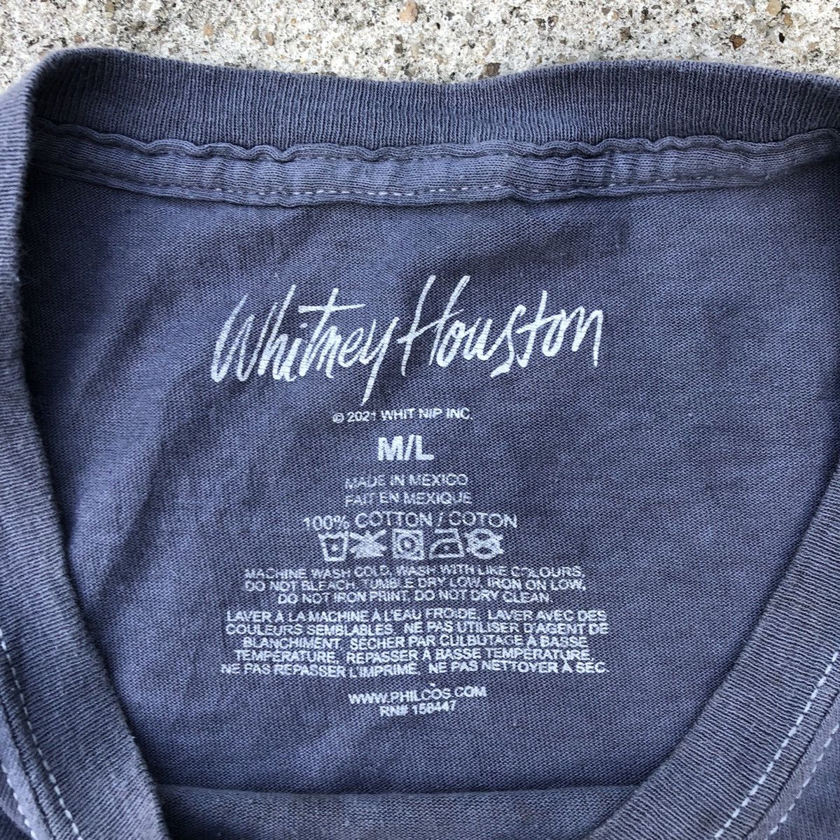 Band Tees × Rap Tees 🔥Thrash🔥Icon🔥Whitney Houston Big Image Promo Raptees Design Size US L / EU 52-54 / 3 - 21 Thumbnail
