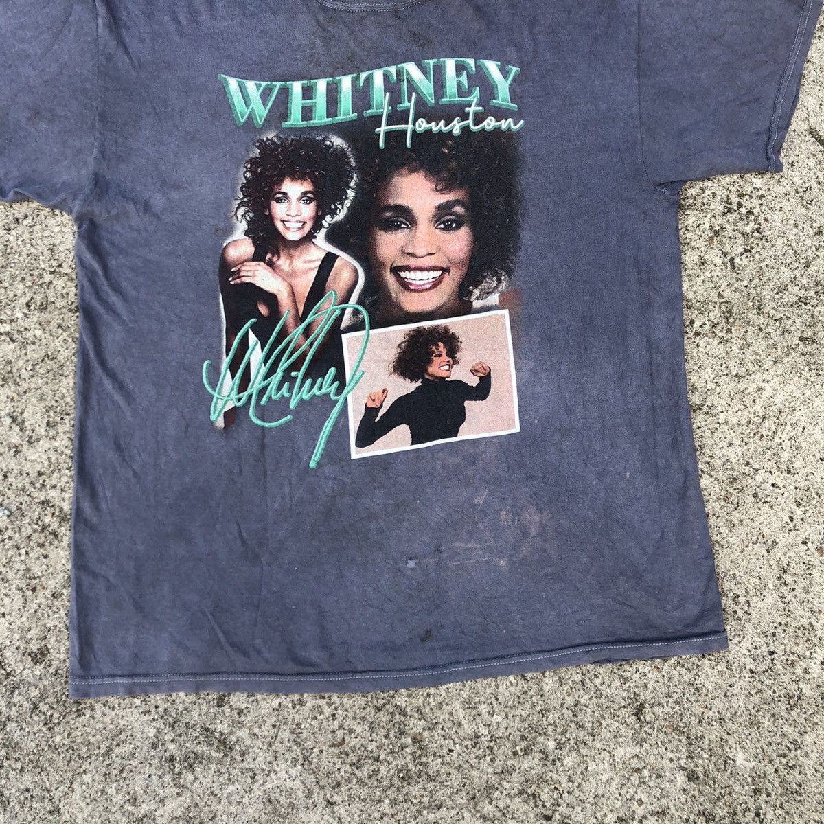 Band Tees × Rap Tees 🔥Thrash🔥Icon🔥Whitney Houston Big Image Promo Raptees Design Size US L / EU 52-54 / 3 - 3 Thumbnail