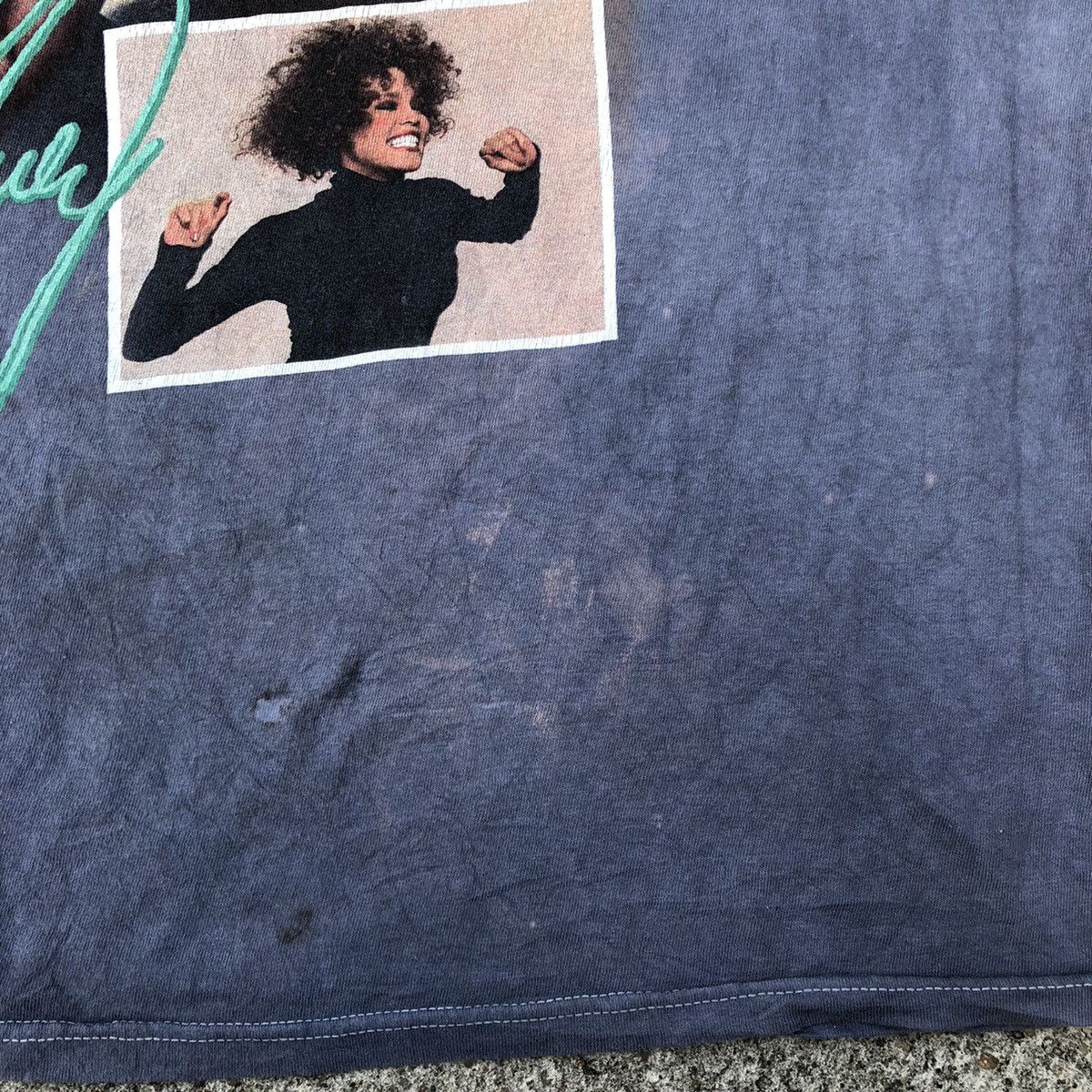 Band Tees × Rap Tees 🔥Thrash🔥Icon🔥Whitney Houston Big Image Promo Raptees Design Size US L / EU 52-54 / 3 - 14 Thumbnail