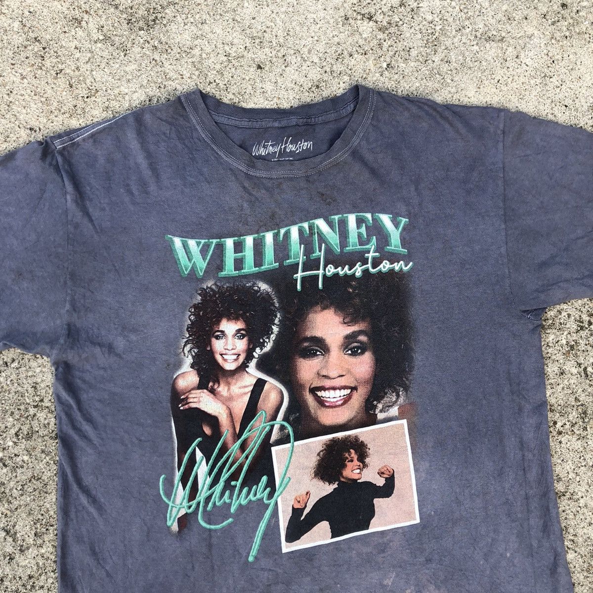 Band Tees × Rap Tees 🔥Thrash🔥Icon🔥Whitney Houston Big Image Promo Raptees Design Size US L / EU 52-54 / 3 - 2 Thumbnail