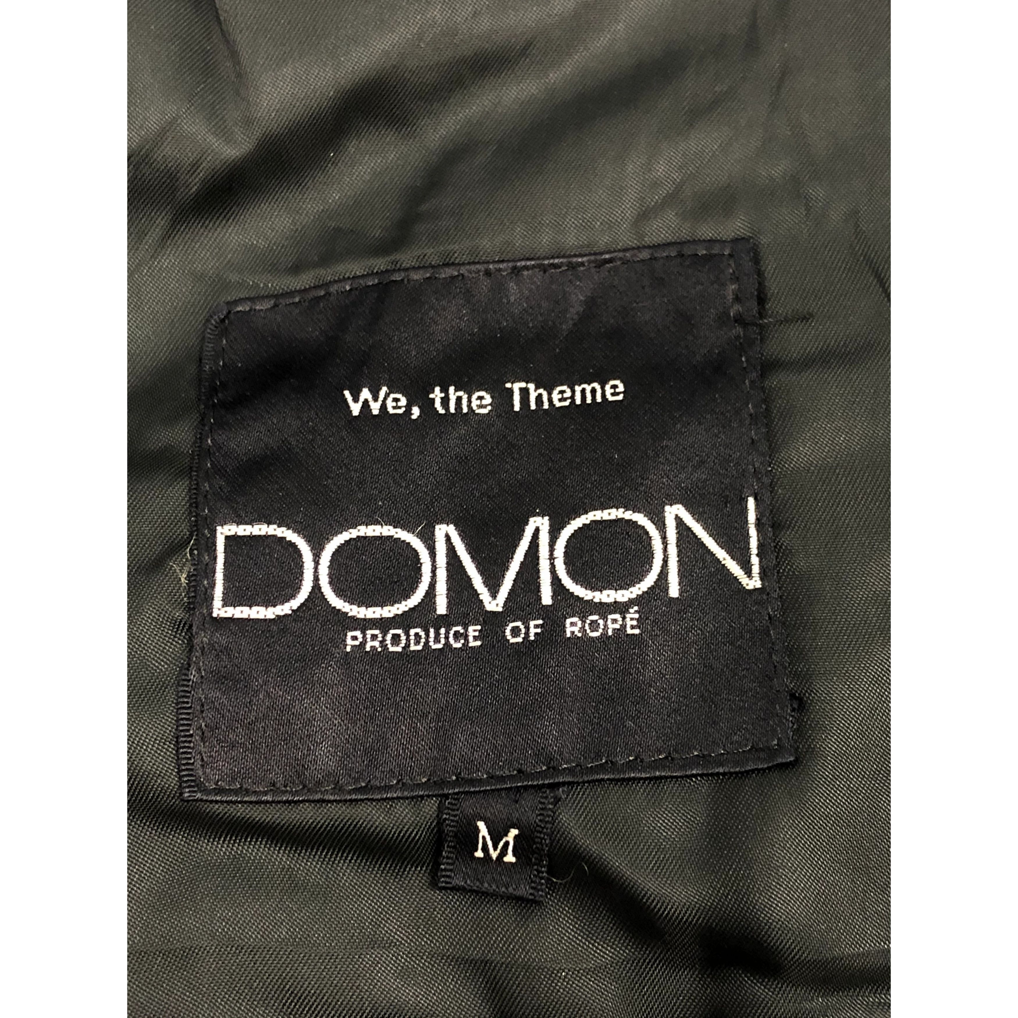 Vintage Vintage The Domon Leather Sleeve Varsity Jacket Black V0094 Size US M / EU 48-50 / 2 - 7 Thumbnail