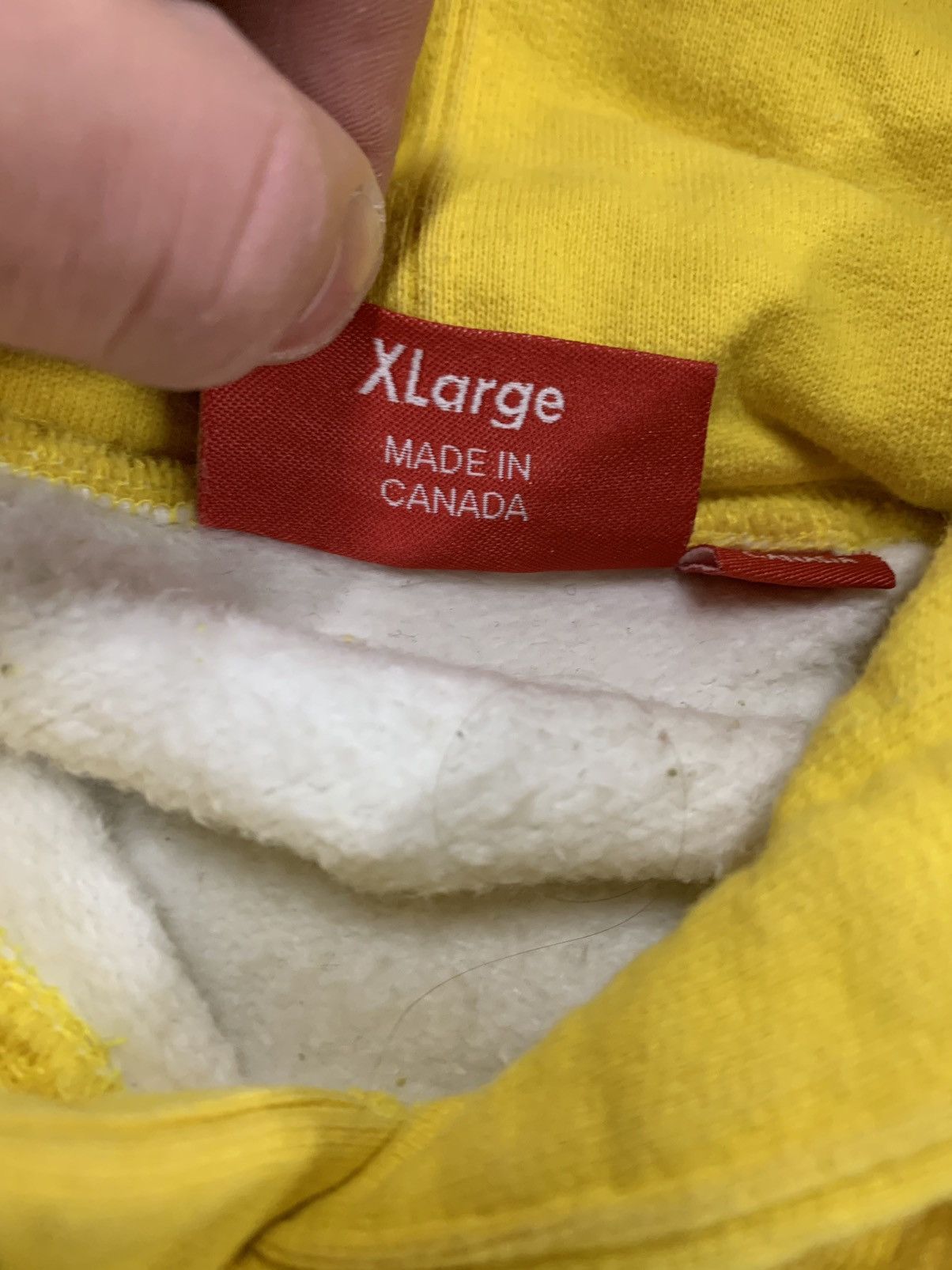 Supreme Supreme FW 17 Yellow Blocked Hoodie Sweatshirt Size US XL / EU 56 / 4 - 3 Thumbnail