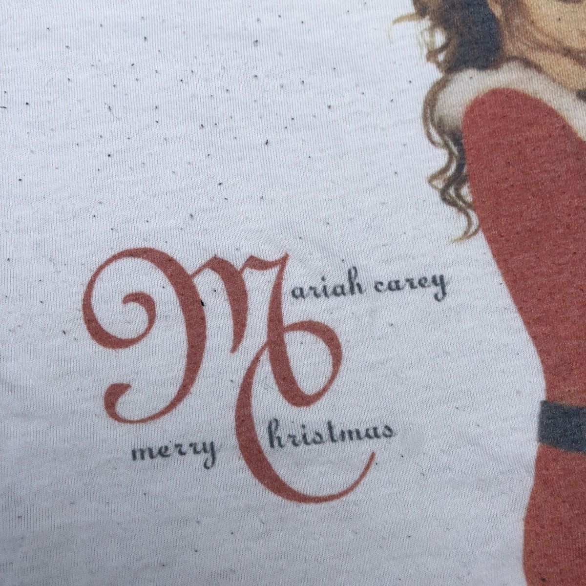 Band Tees × Vintage Iconic Mariah Carey Merry Christmas Big Image Promo Tee Size US L / EU 52-54 / 3 - 6 Thumbnail