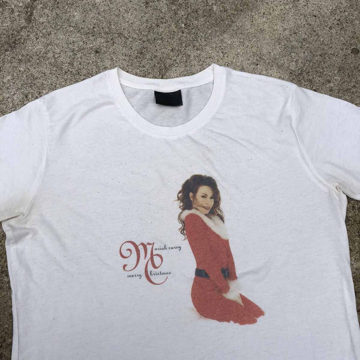 Band Tees × Vintage Iconic Mariah Carey Merry Christmas Big Image Promo Tee Size US L / EU 52-54 / 3 - 2 Thumbnail