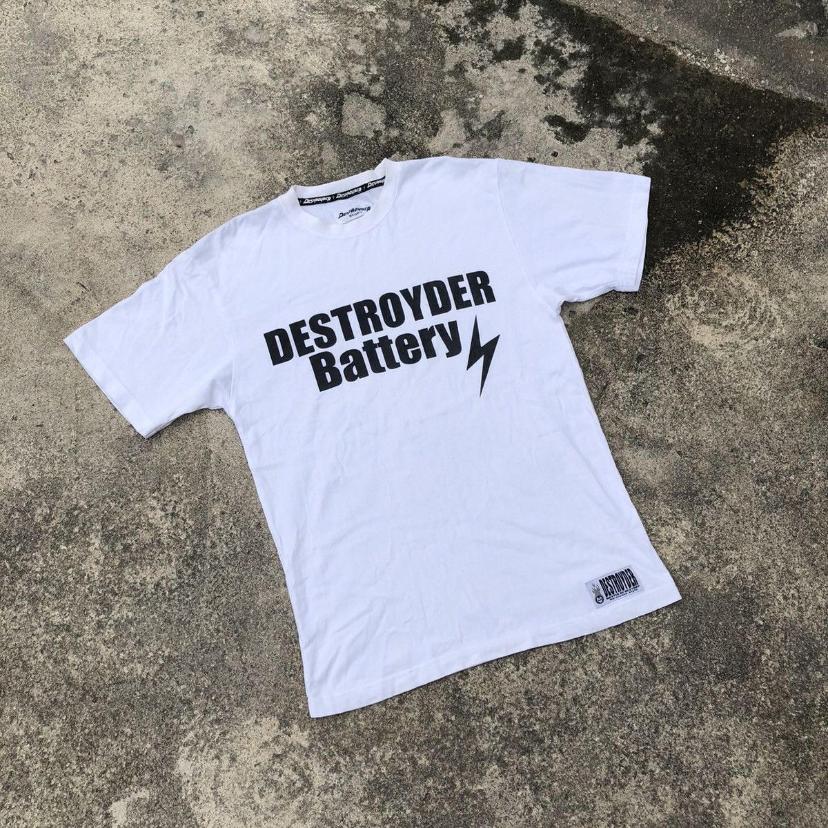 Japanese Brand × Vintage Rare Japanese Brand Destroyder Heavy Destroy Big Print Tee Size US S / EU 44-46 / 1 - 1 Thumbnail