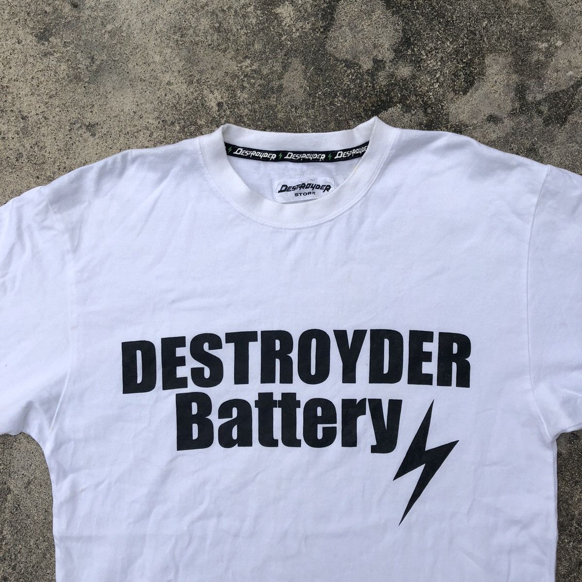 Japanese Brand × Vintage Rare Japanese Brand Destroyder Heavy Destroy Big Print Tee Size US S / EU 44-46 / 1 - 2 Thumbnail