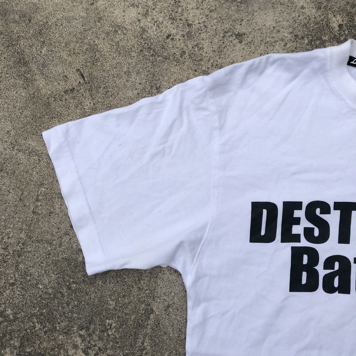 Japanese Brand × Vintage Rare Japanese Brand Destroyder Heavy Destroy Big Print Tee Size US S / EU 44-46 / 1 - 6 Thumbnail