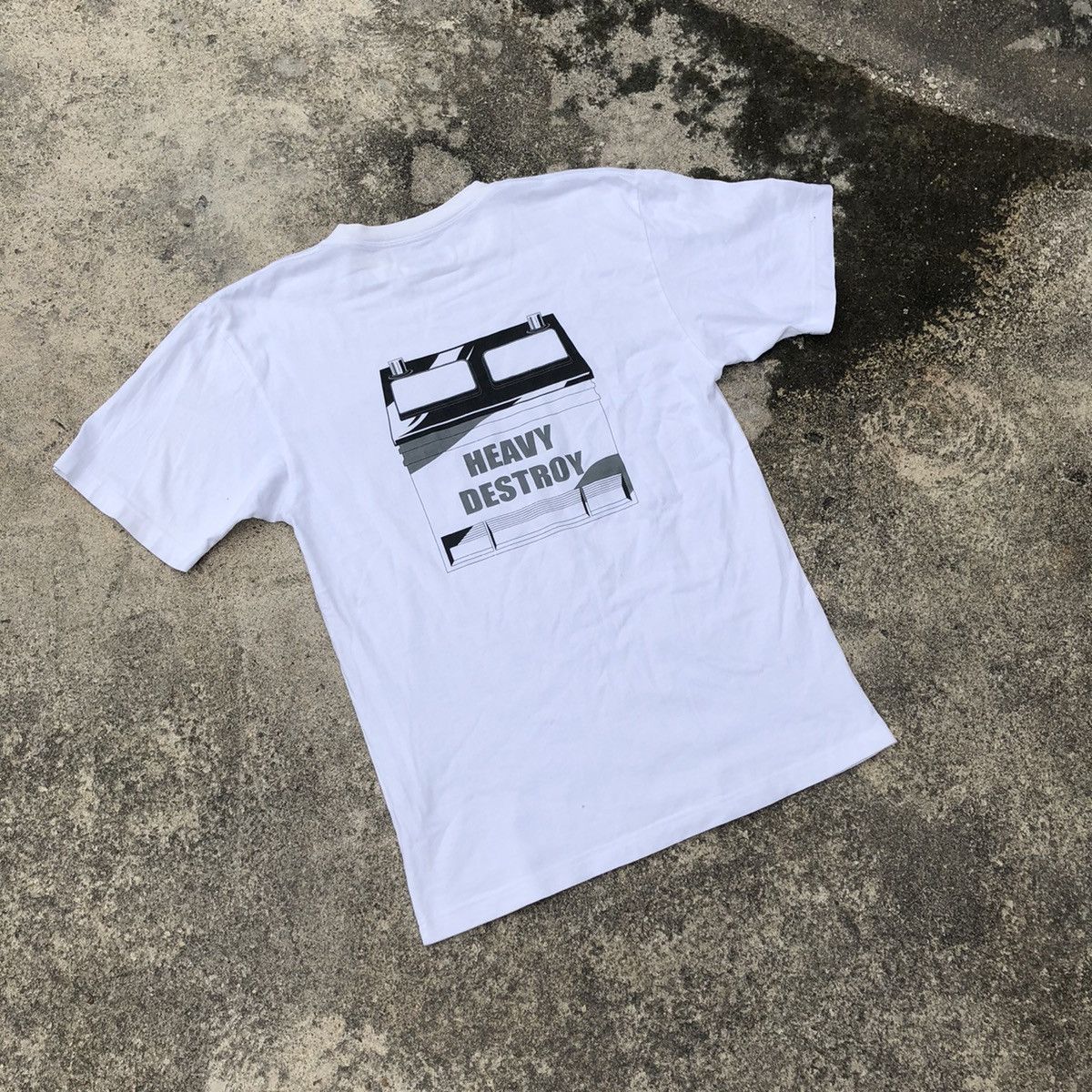Japanese Brand × Vintage Rare Japanese Brand Destroyder Heavy Destroy Big Print Tee Size US S / EU 44-46 / 1 - 3 Thumbnail