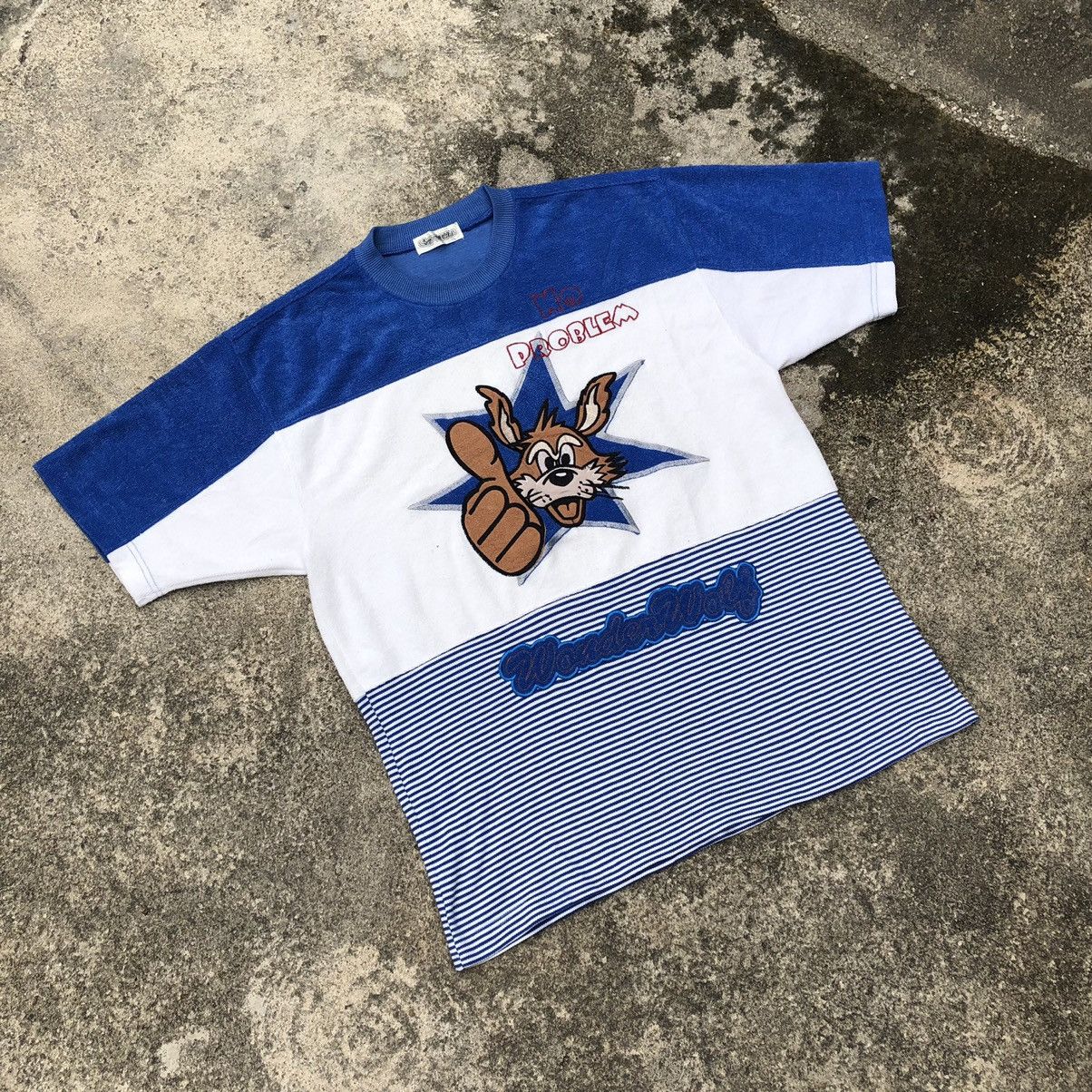 Cartoon Network × Vintage Rare Vintage Wonder Wolf Cotton Towel Big Image Promo Tee Size US L / EU 52-54 / 3 - 1 Thumbnail