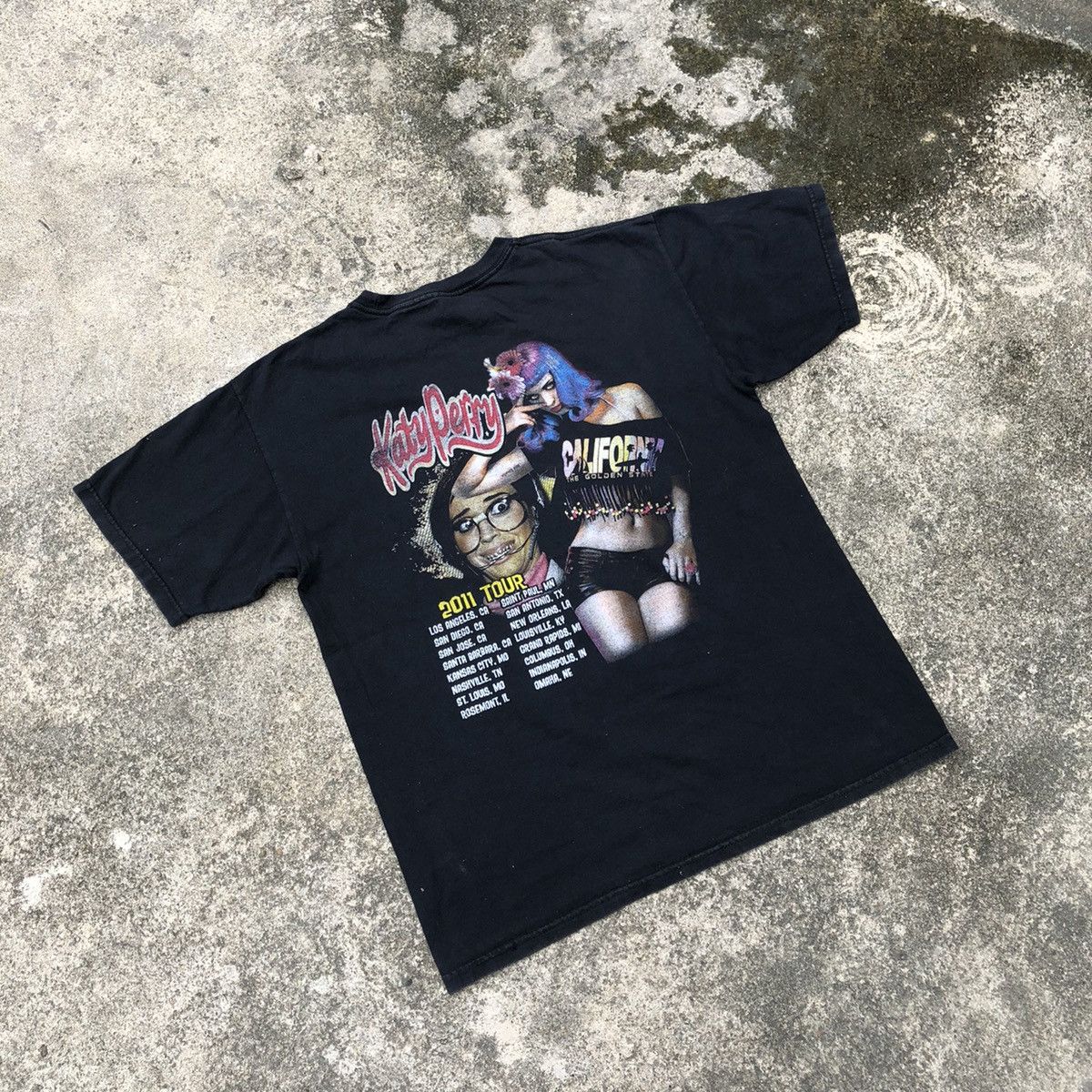 Band Tees × Vintage Katy Perry 2011 California Girls Big Image Raptees Promo Tee Size US M / EU 48-50 / 2 - 5 Thumbnail