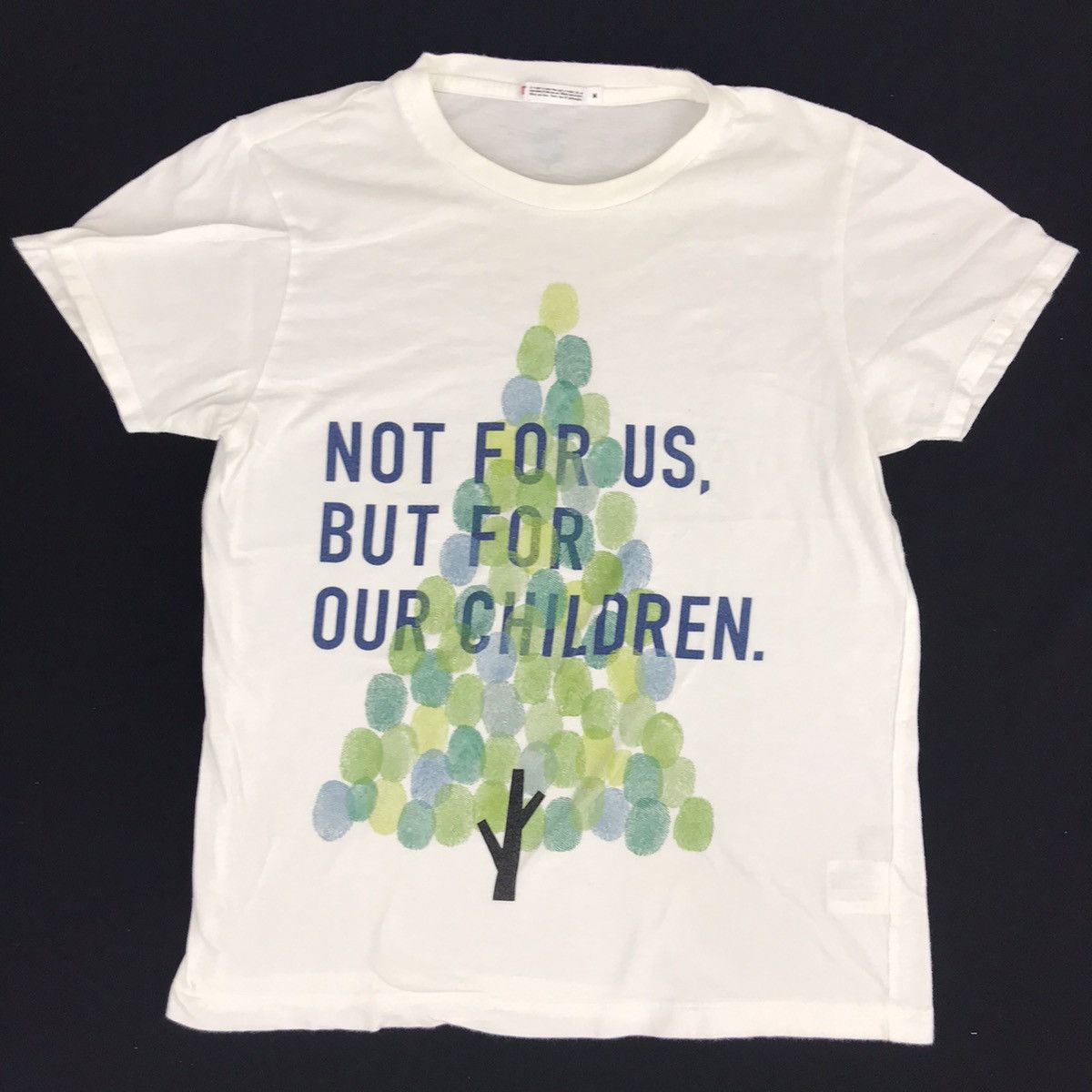 Japanese Brand Umi No Mori Save Forest For Children Future Printed Tee Size S / US 4 / IT 40 - 1 Thumbnail