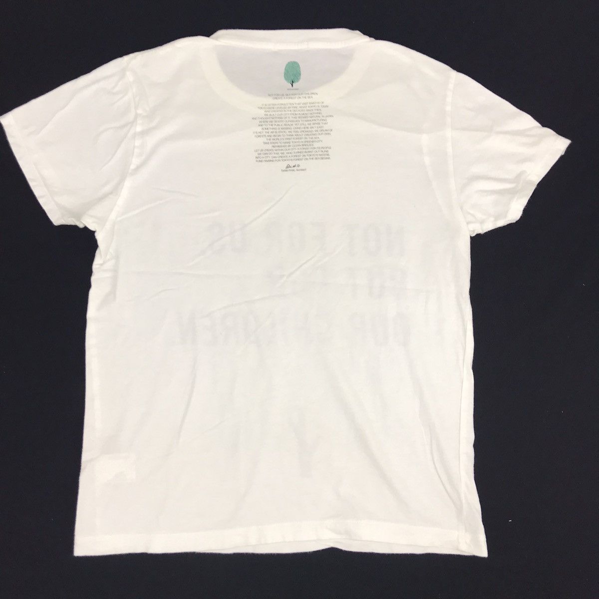 Japanese Brand Umi No Mori Save Forest For Children Future Printed Tee Size S / US 4 / IT 40 - 2 Thumbnail