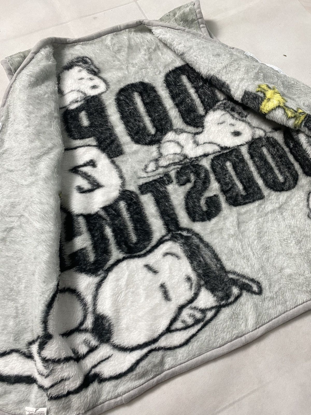 Cartoon Network × Japanese Brand × Peanuts Snoopy And Woodstock Vest Fleece Size US M / EU 48-50 / 2 - 7 Thumbnail