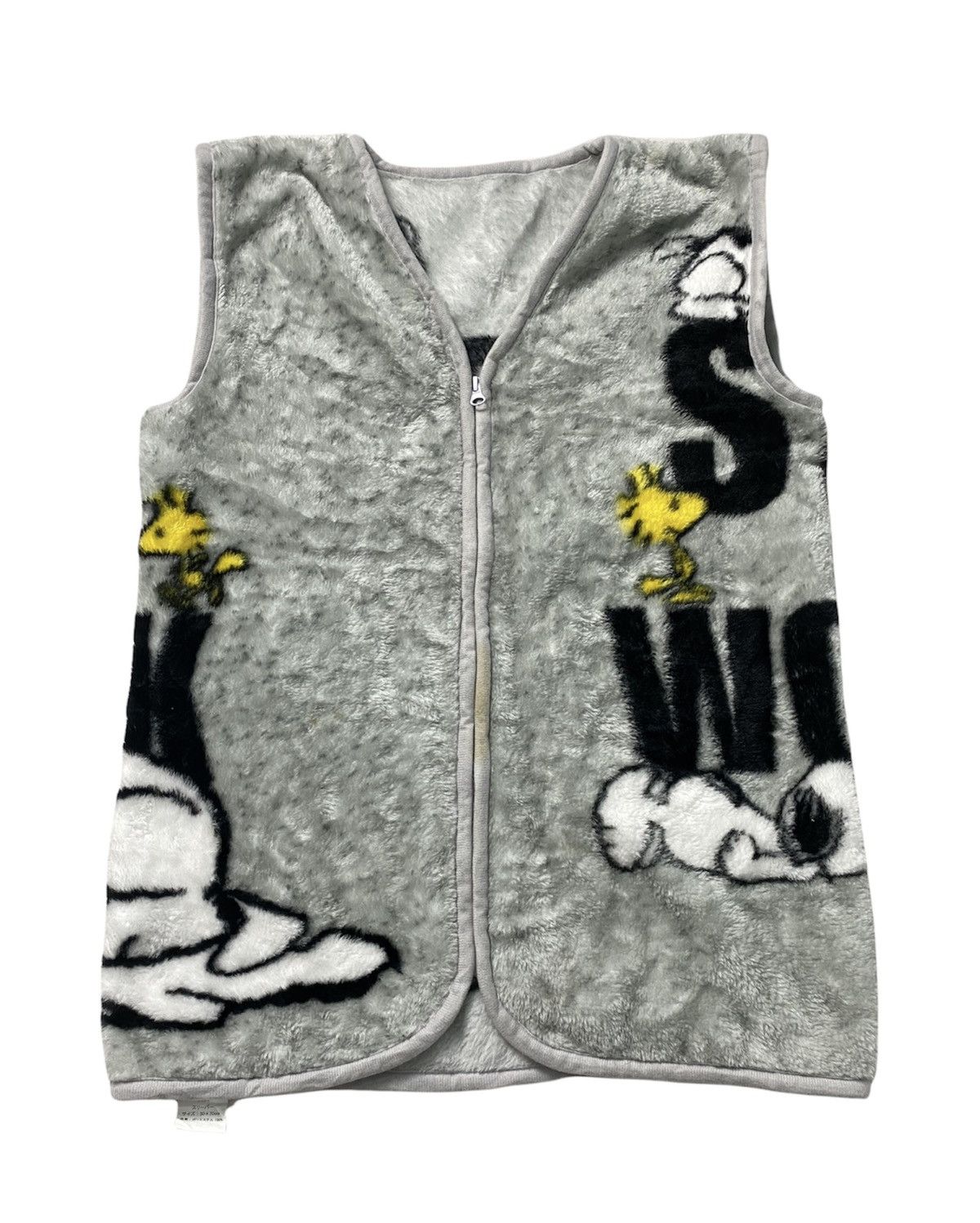 Cartoon Network × Japanese Brand × Peanuts Snoopy And Woodstock Vest Fleece Size US M / EU 48-50 / 2 - 1 Thumbnail