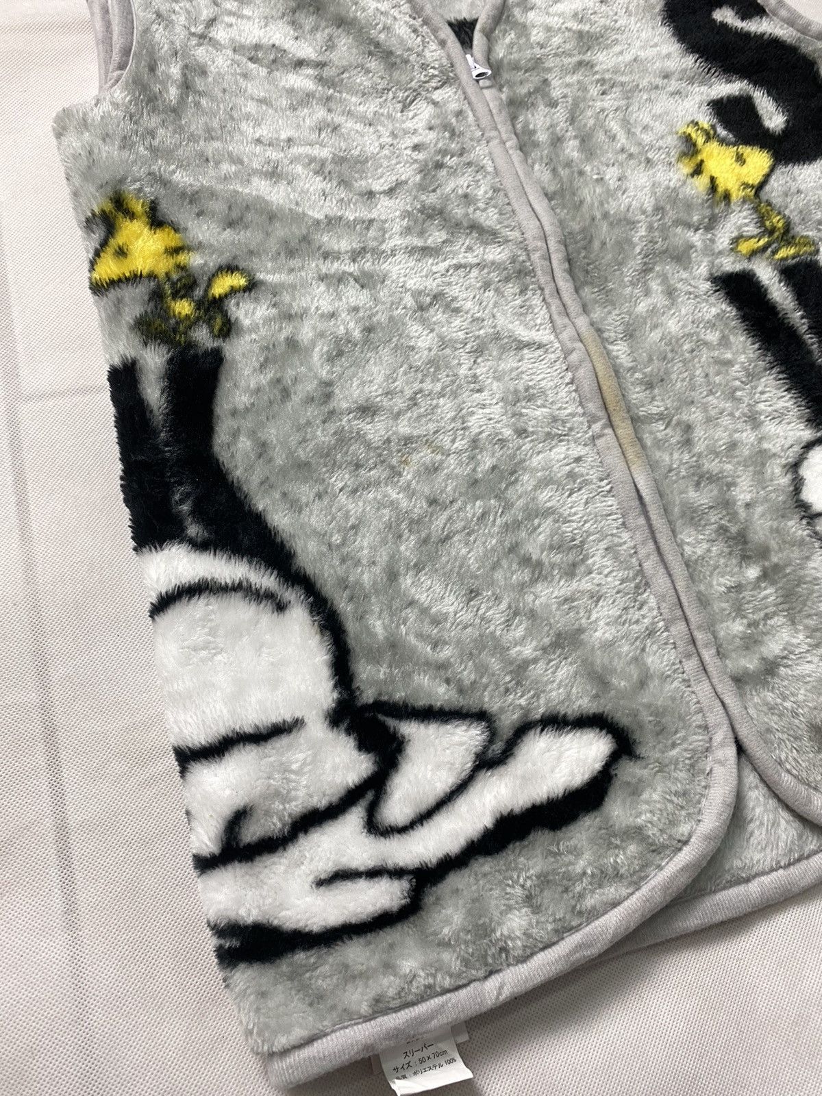 Cartoon Network × Japanese Brand × Peanuts Snoopy And Woodstock Vest Fleece Size US M / EU 48-50 / 2 - 4 Thumbnail