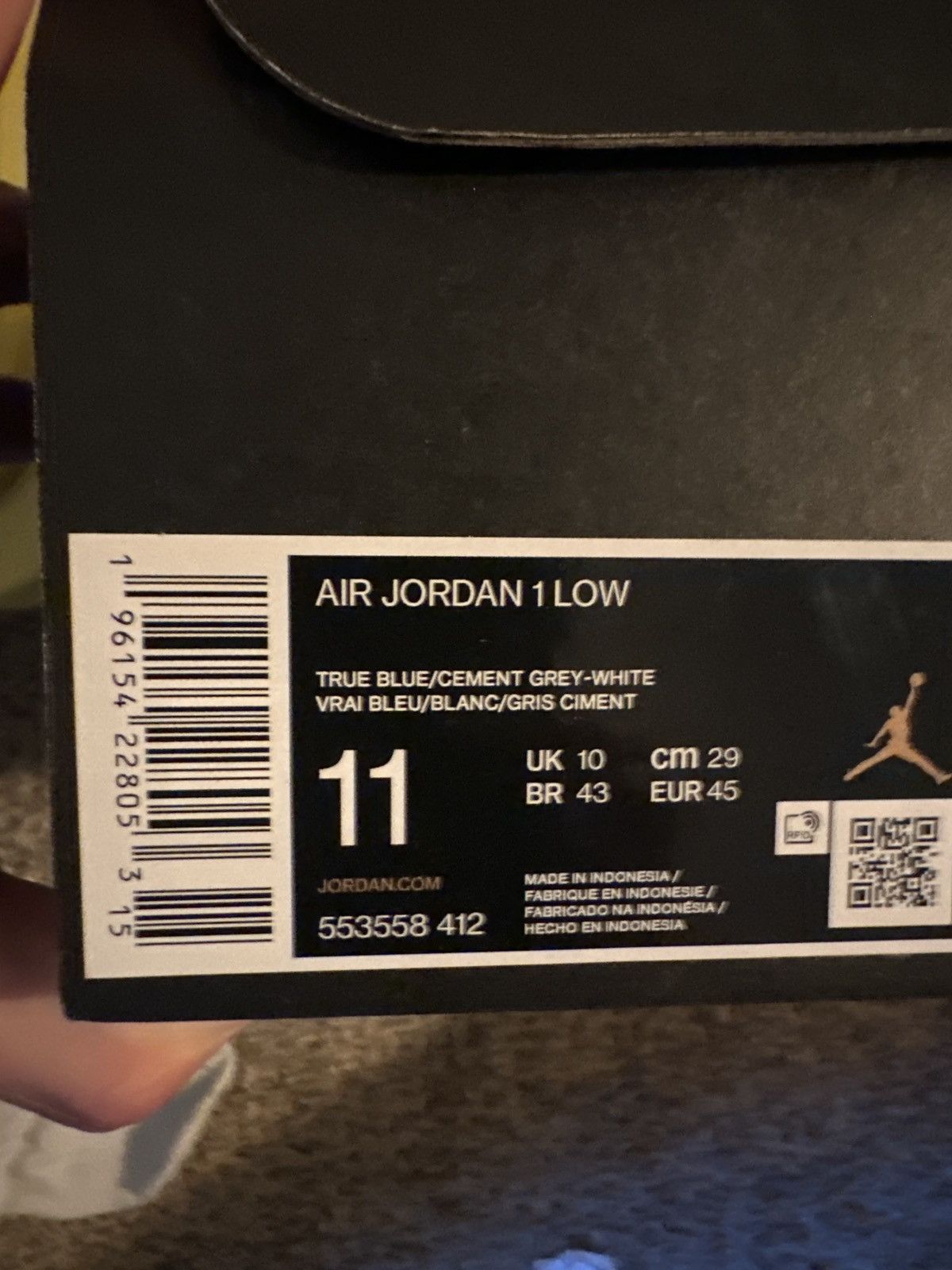 Jordan Brand Jordan 1 true blue Size US 11 / EU 44 - 4 Thumbnail
