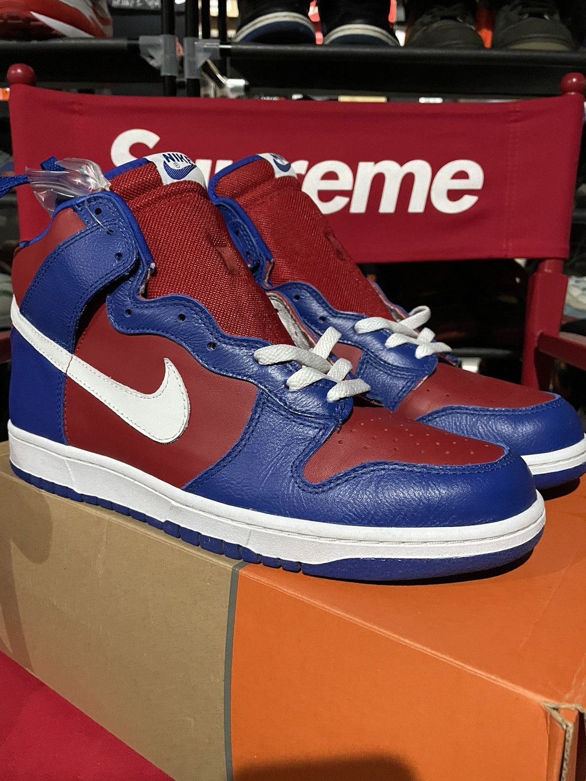 Nike Dunk High “CLIPPERS” Sport Royal/ White-Varsity Red Size US 13 / EU 46 - 9 Thumbnail