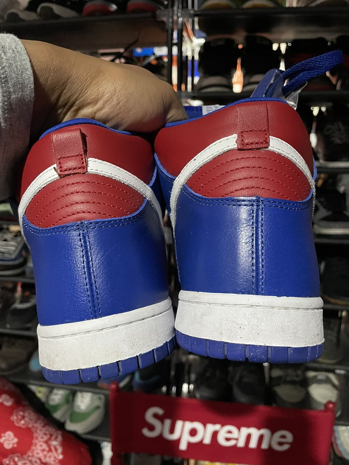Nike Dunk High “CLIPPERS” Sport Royal/ White-Varsity Red Size US 13 / EU 46 - 10 Thumbnail