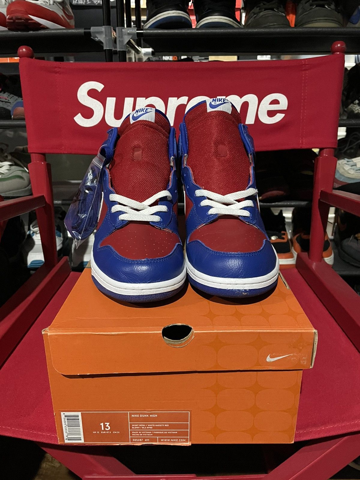 Nike Dunk High “CLIPPERS” Sport Royal/ White-Varsity Red Size US 13 / EU 46 - 7 Thumbnail
