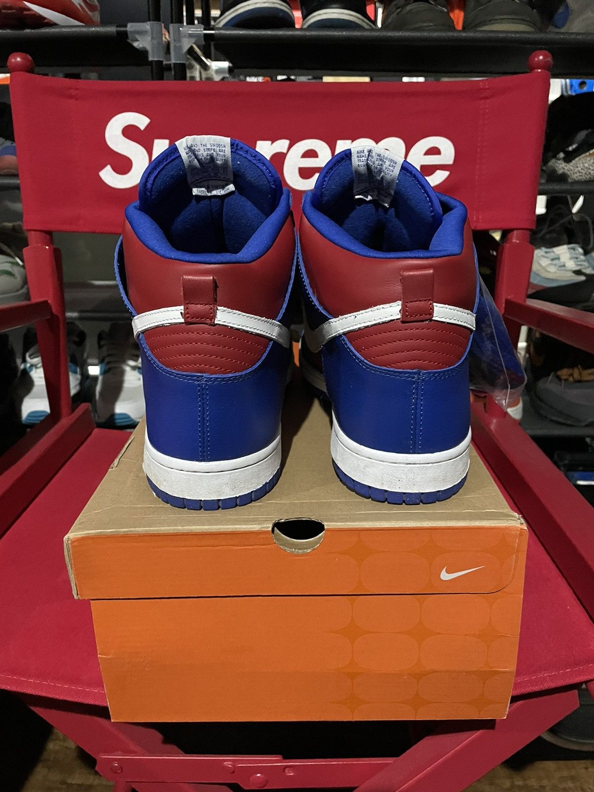 Nike Dunk High “CLIPPERS” Sport Royal/ White-Varsity Red Size US 13 / EU 46 - 5 Thumbnail