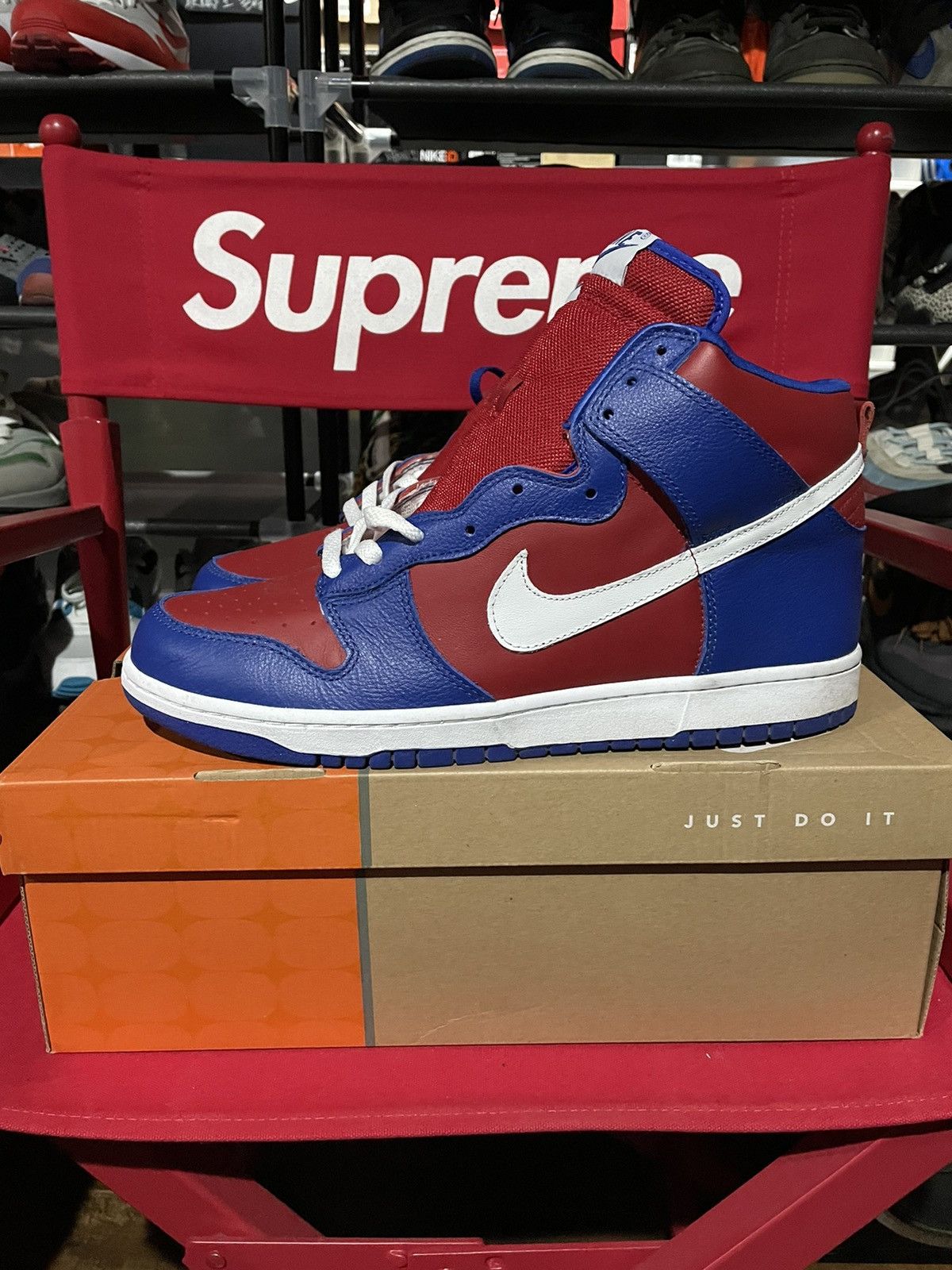 Nike Dunk High “CLIPPERS” Sport Royal/ White-Varsity Red Size US 13 / EU 46 - 6 Thumbnail