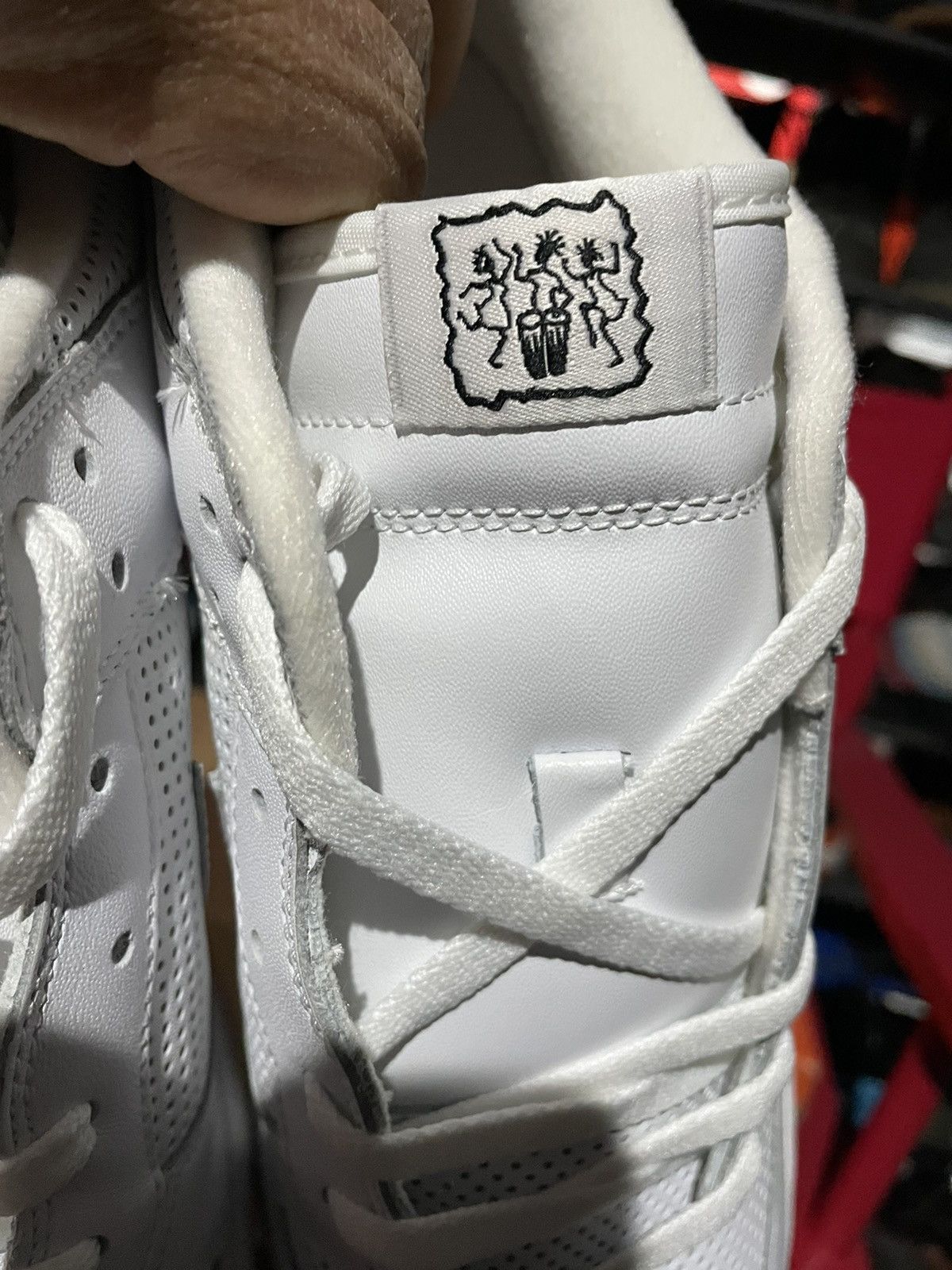 Nike Dunk Low White | White-Black (Gum O | S) Size US 13 / EU 46 - 10 Thumbnail