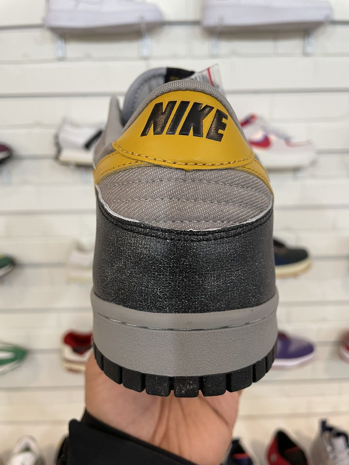 Nike Dunk Low Ltd Black | Gold Leaf-Medium Grey Size US 13 / EU 46 - 5 Thumbnail