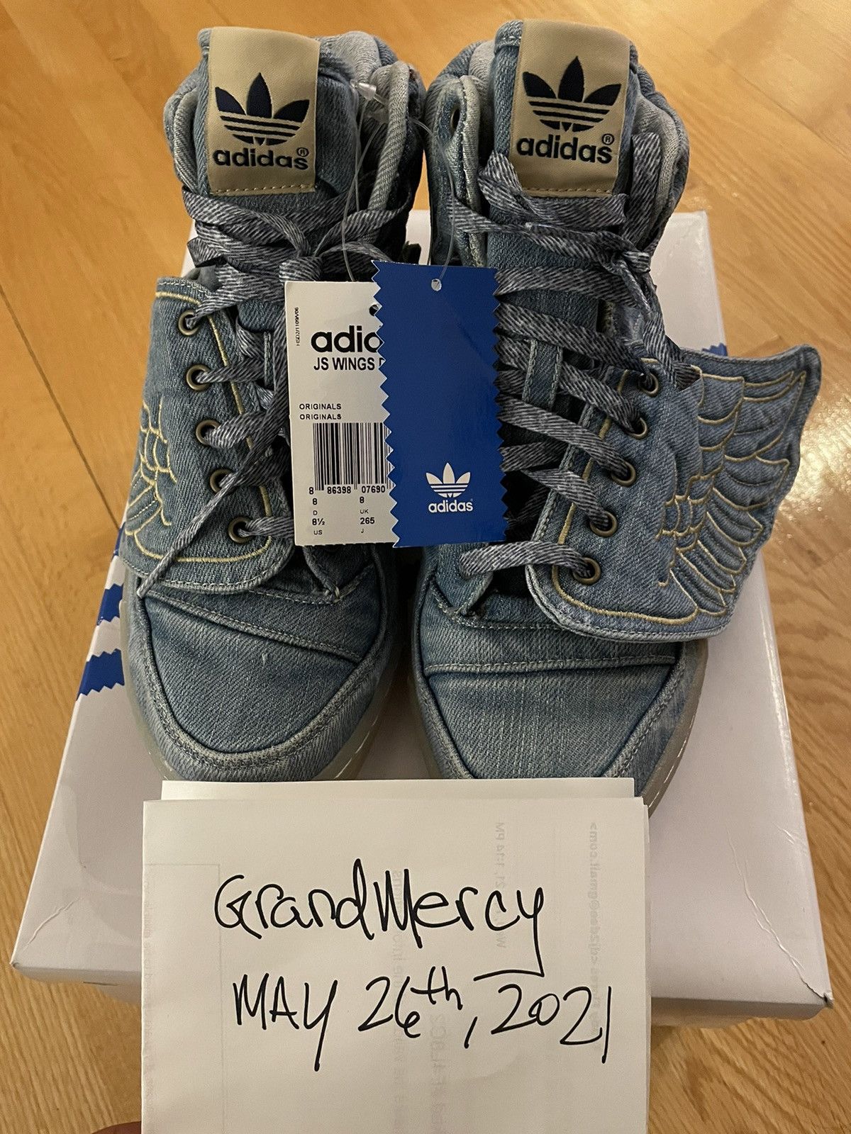 Adidas × Jeremy Scott JS Wings Denim 1.0 Jeremy Scott Adidas Originals ObyO 8.5 Size US 8.5 / EU 41-42 - 6 Thumbnail