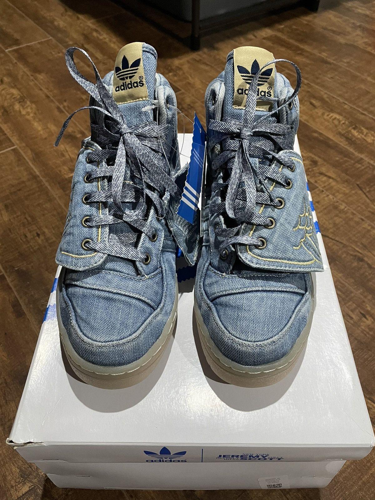 jeremy scott adidas denim