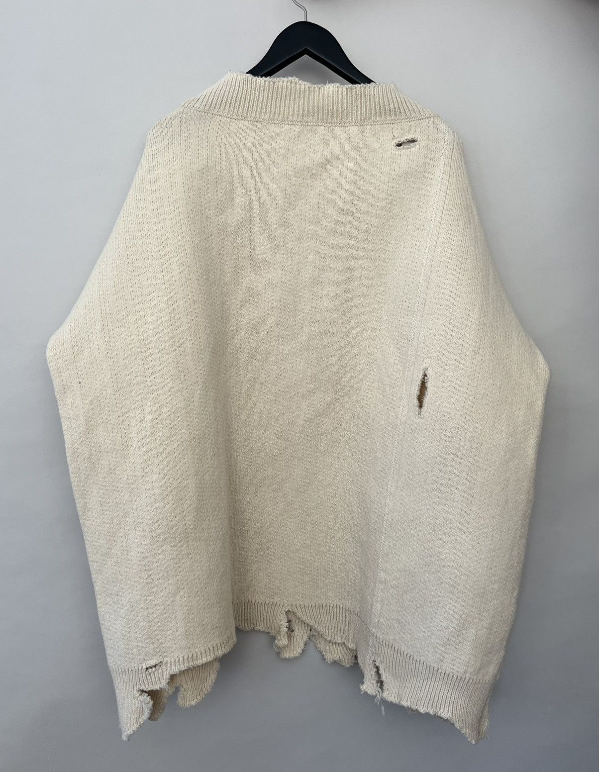 Raf Simons AW16 Distressed Wool Sweater Size US XL / EU 56 / 4 - 6 Thumbnail