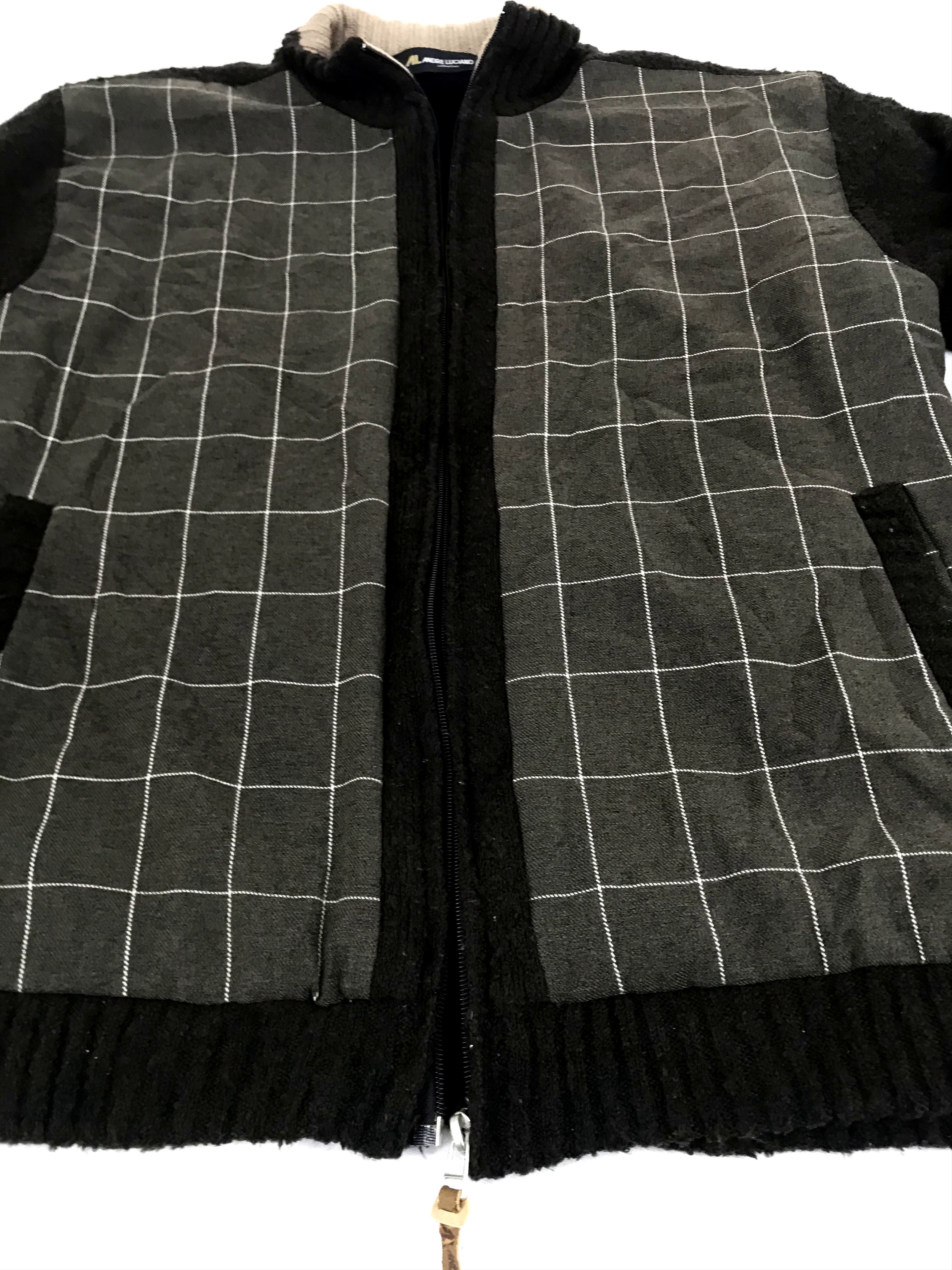 Andreluciano AL AndreLuciano Padded Jacket Square Plaid Check Sherpa Size US L / EU 52-54 / 3 - 3 Thumbnail