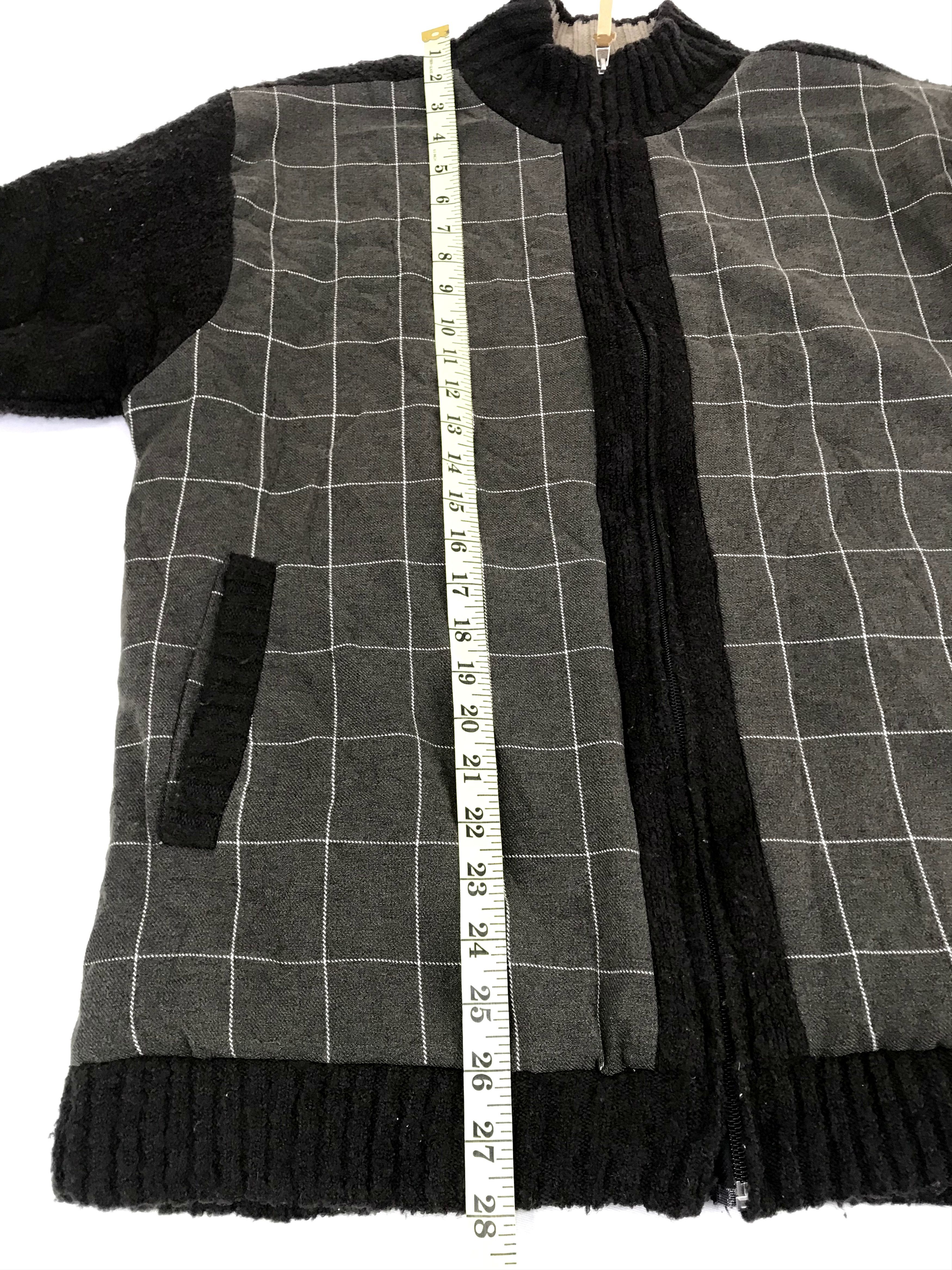 Andreluciano AL AndreLuciano Padded Jacket Square Plaid Check Sherpa Size US L / EU 52-54 / 3 - 10 Thumbnail