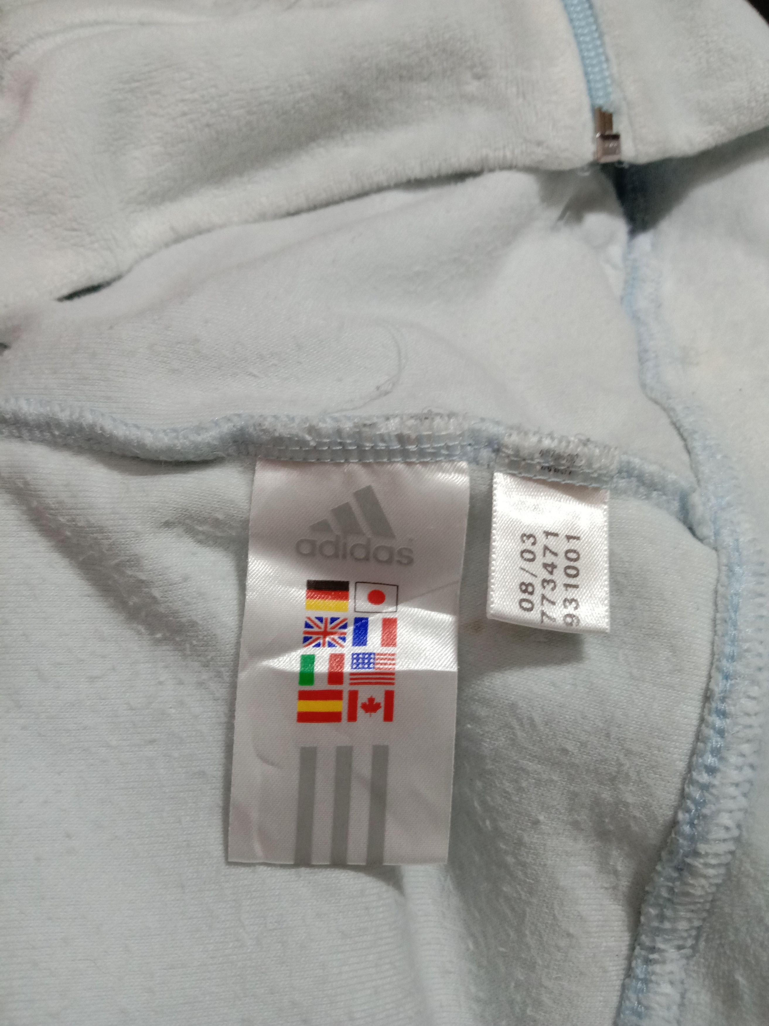 Adidas Adidas Hoodies Cyan Color Embroidery Spell Out Logo Size S / US 4 / IT 40 - 5 Thumbnail