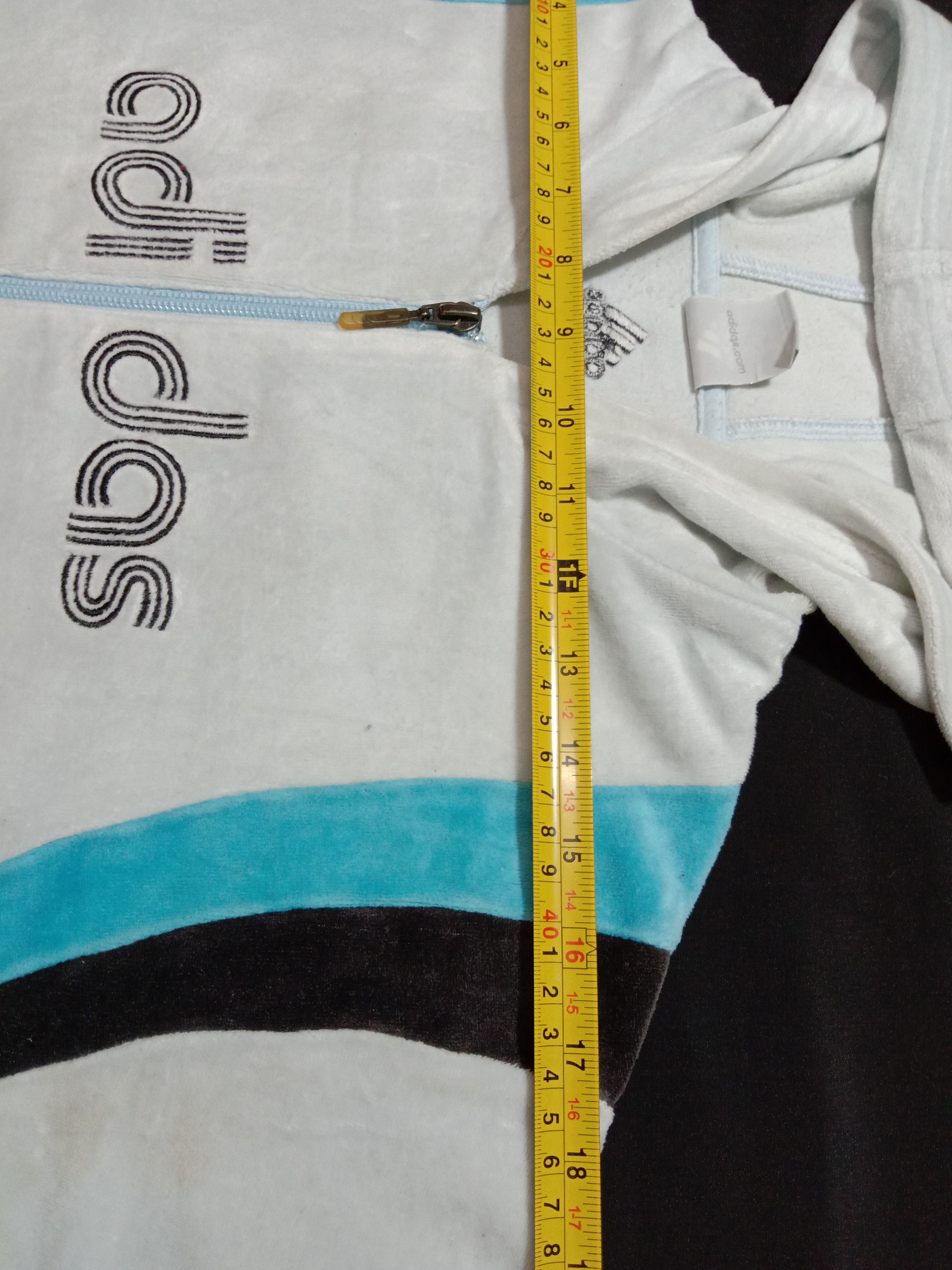 Adidas Adidas Hoodies Cyan Color Embroidery Spell Out Logo Size S / US 4 / IT 40 - 7 Thumbnail