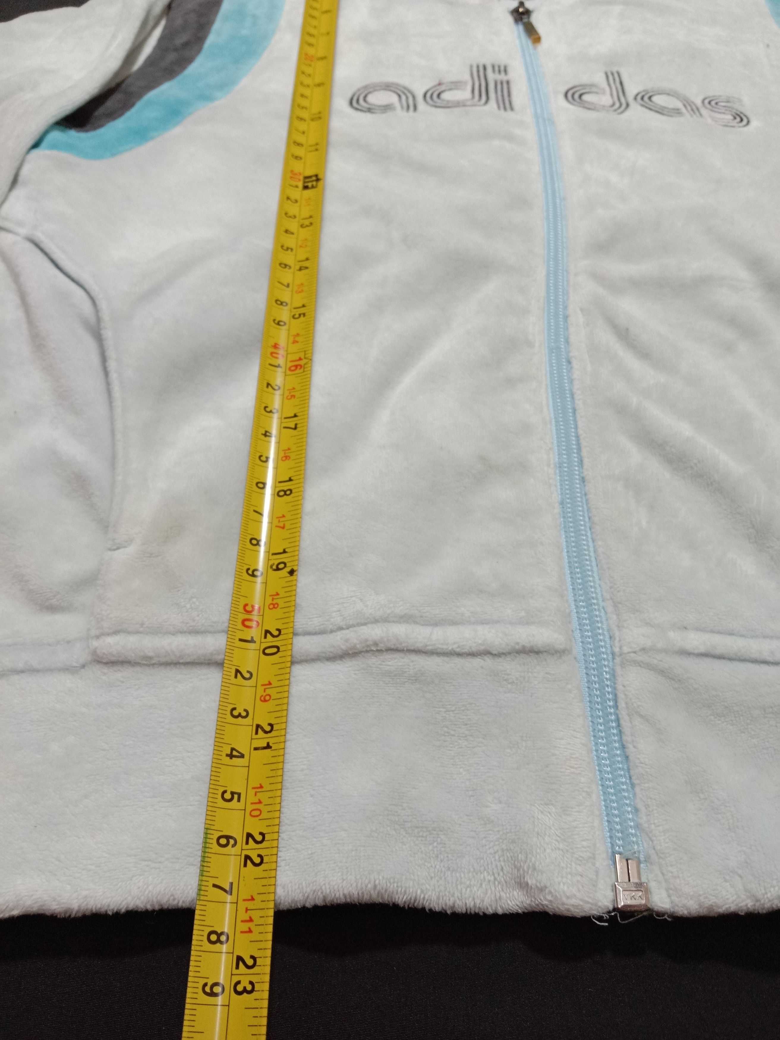 Adidas Adidas Hoodies Cyan Color Embroidery Spell Out Logo Size S / US 4 / IT 40 - 8 Thumbnail