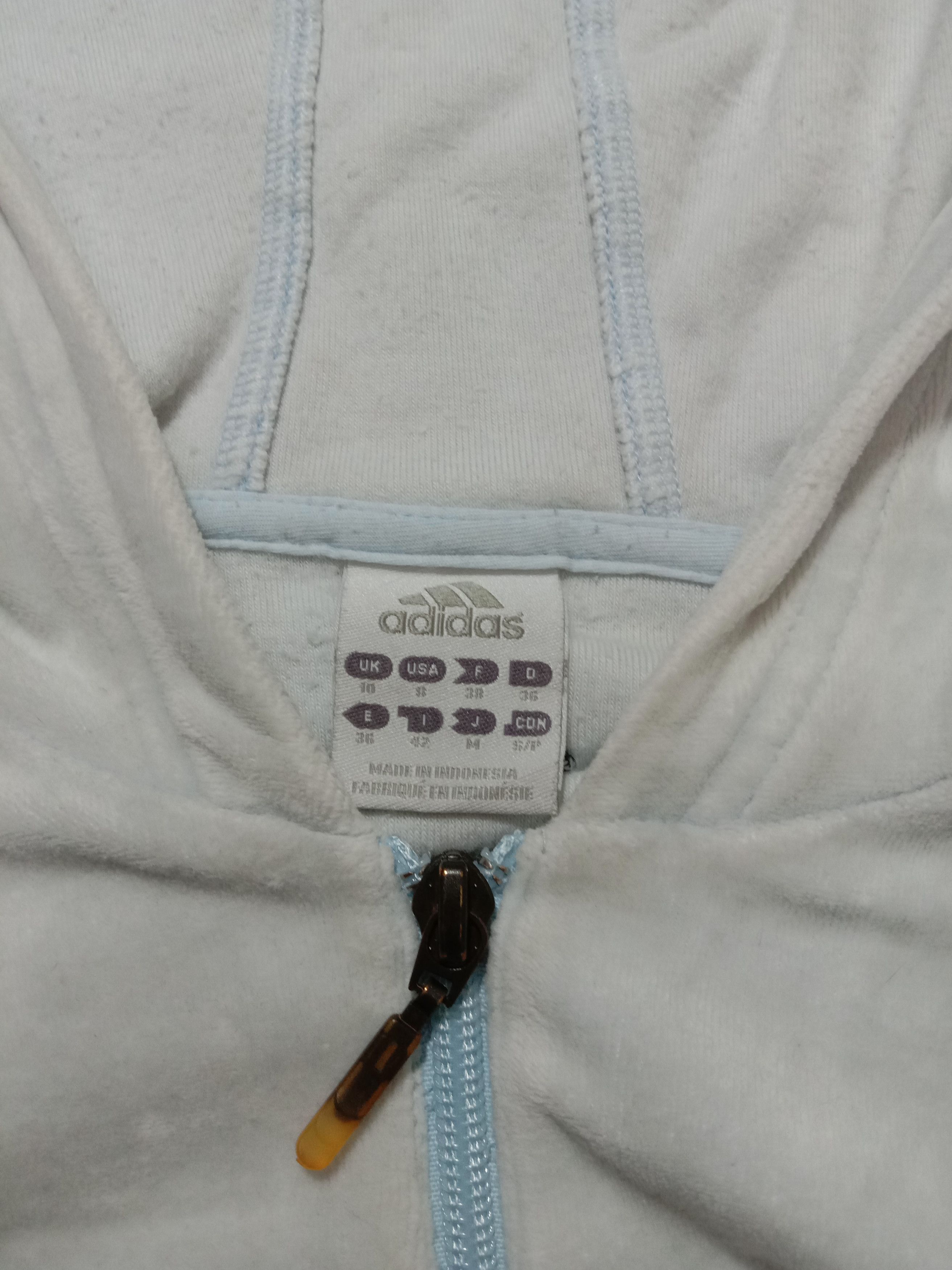 Adidas Adidas Hoodies Cyan Color Embroidery Spell Out Logo Size S / US 4 / IT 40 - 3 Thumbnail