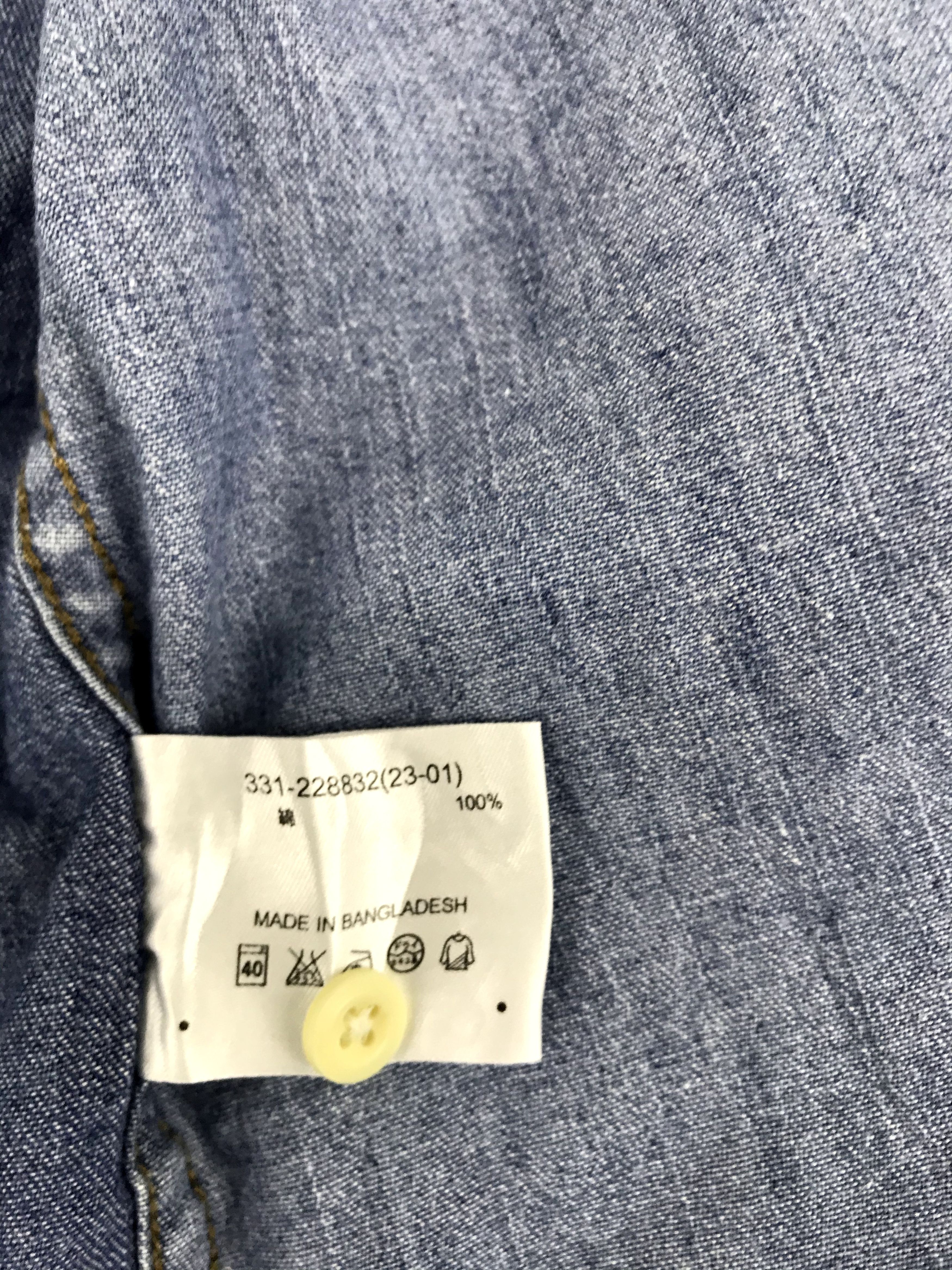 Japanese Brand Western Indigo Denim Shirt Flannel Workwear Vintage Style Size US M / EU 48-50 / 2 - 7 Thumbnail