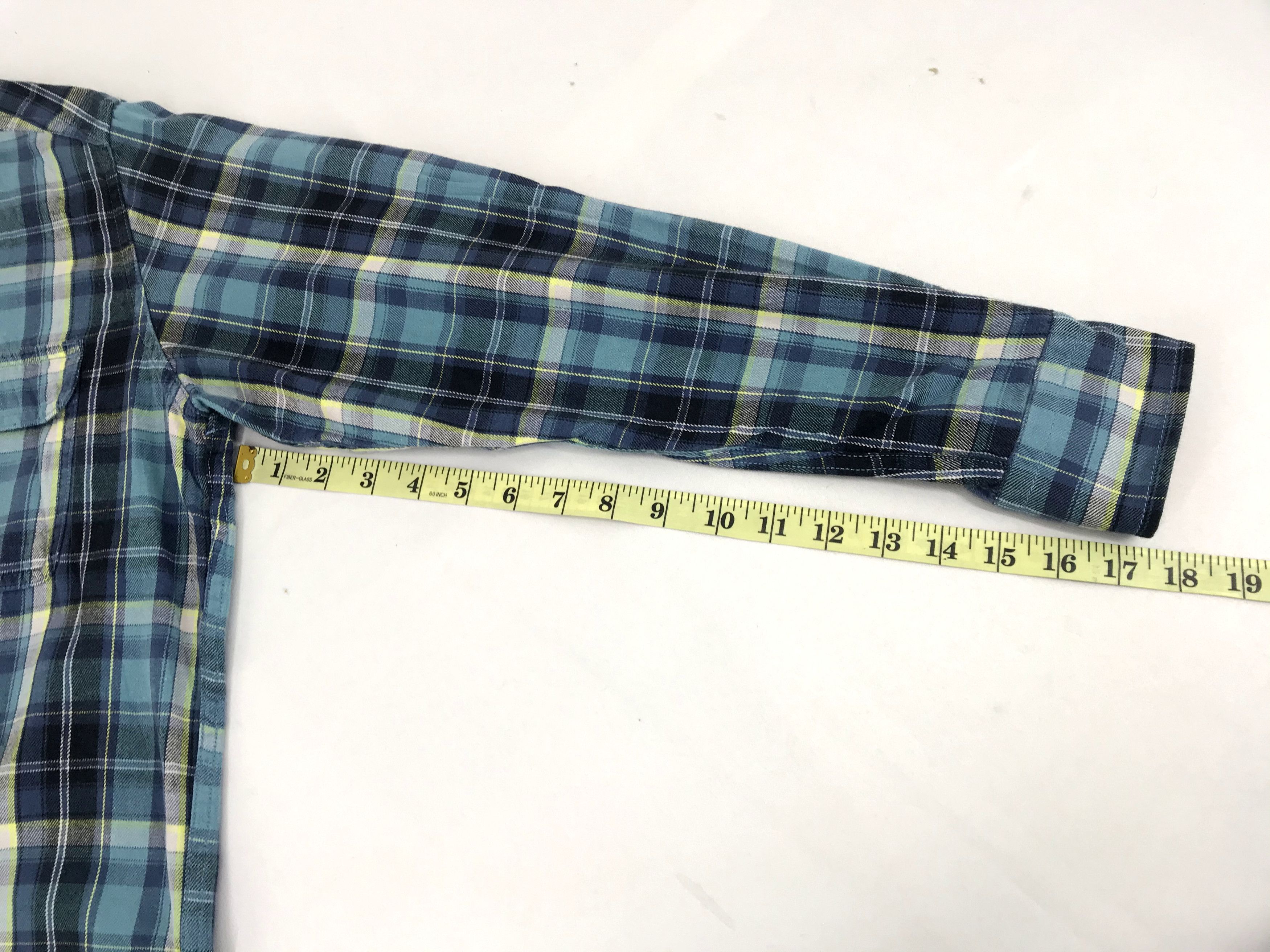 Flannel Vintage Flannel Shirt Double Pockets Square Plaid Check Size US L / EU 52-54 / 3 - 11 Thumbnail