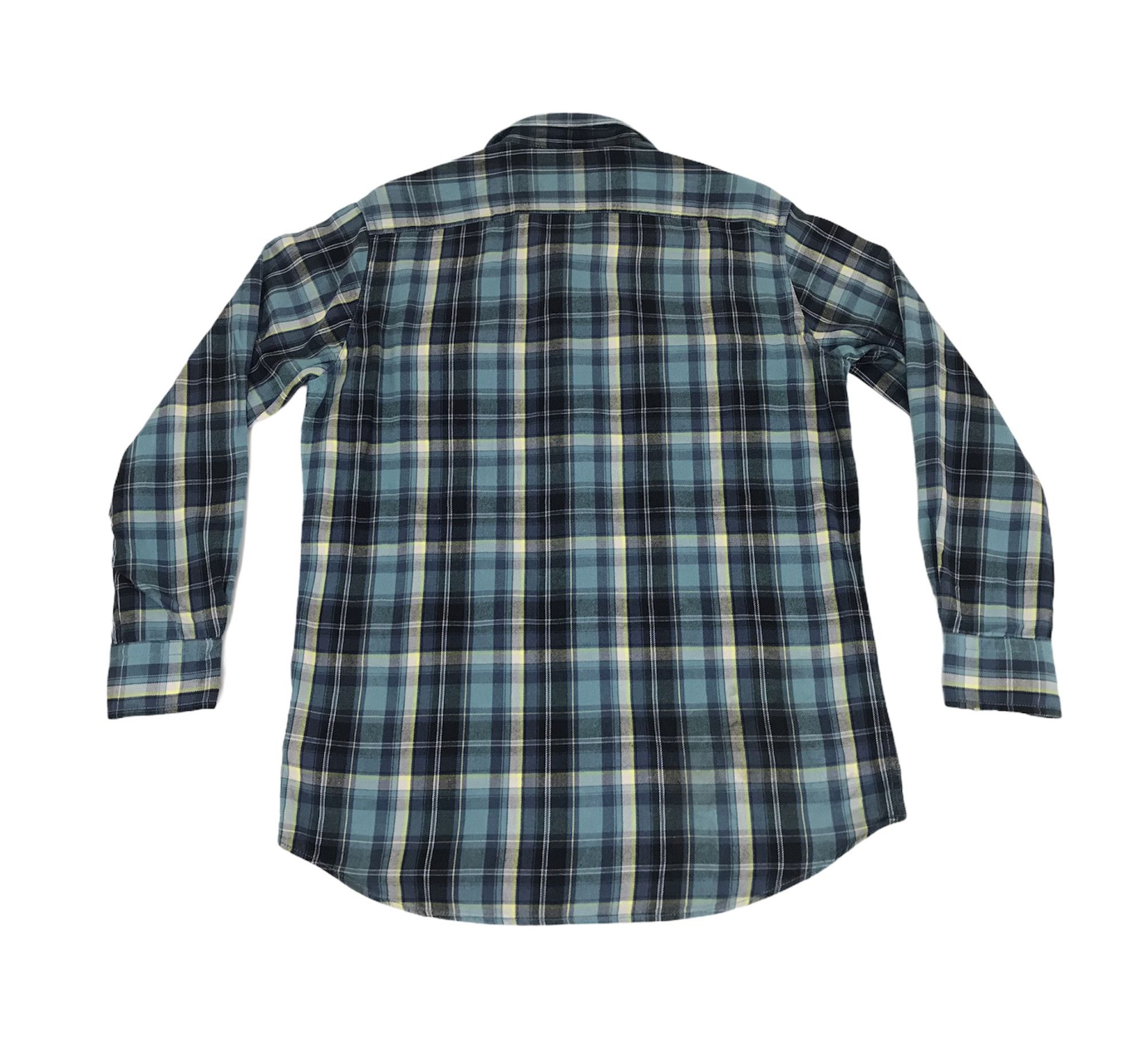 Flannel Vintage Flannel Shirt Double Pockets Square Plaid Check Size US L / EU 52-54 / 3 - 2 Thumbnail